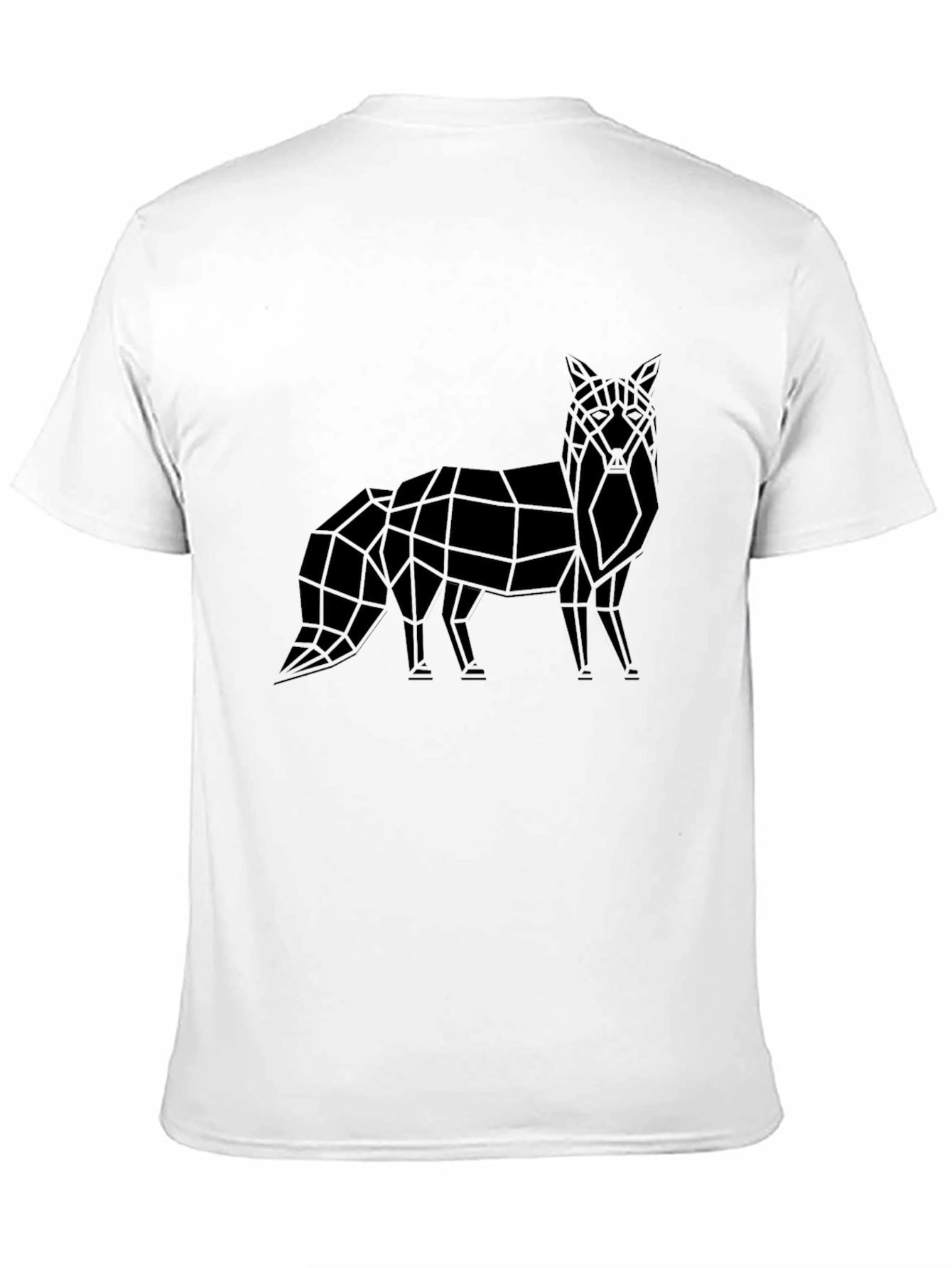 Geometric Fox Graphic Tee - Modern Style