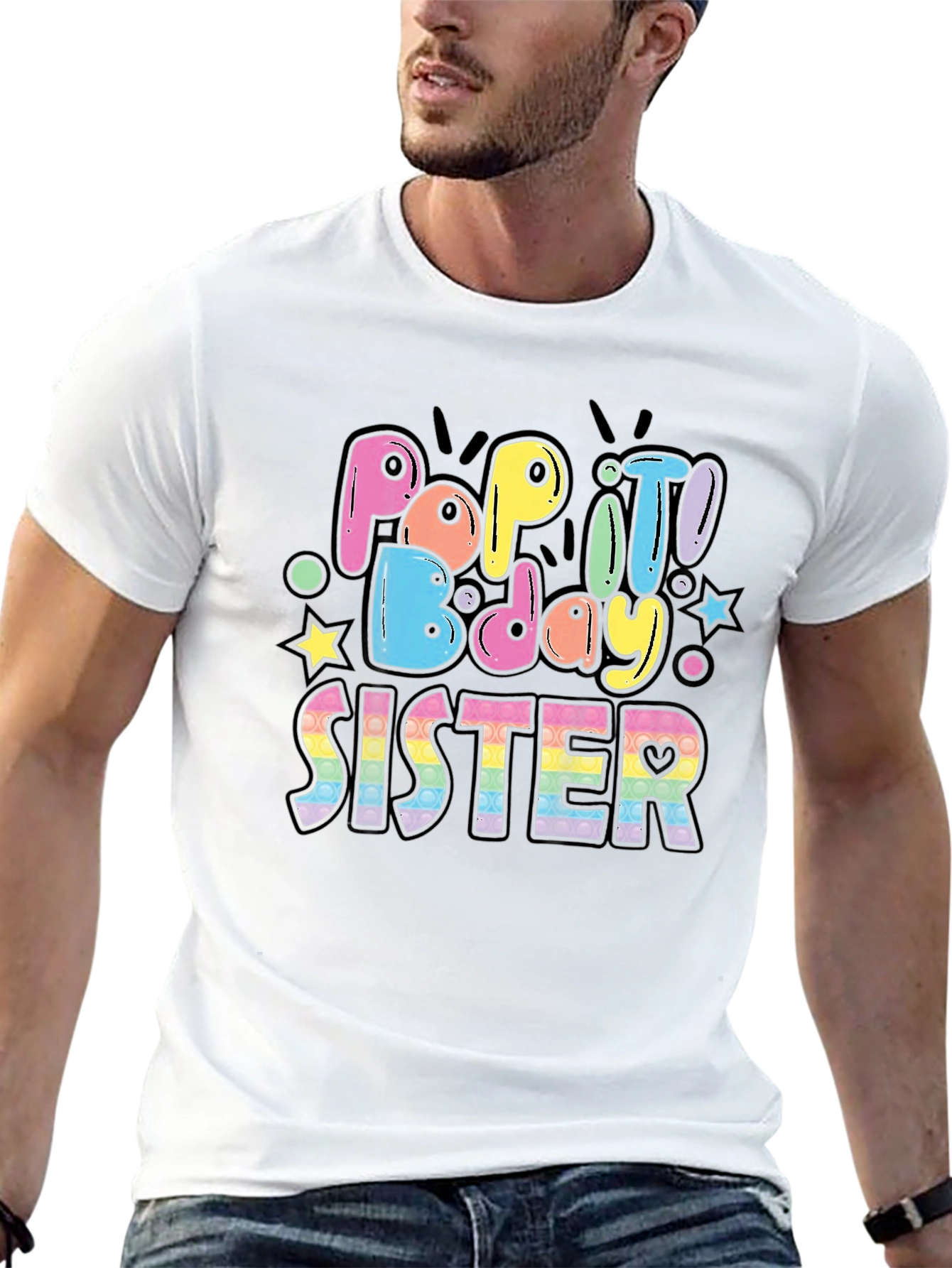 Pop It Bday Sister T-Shirt