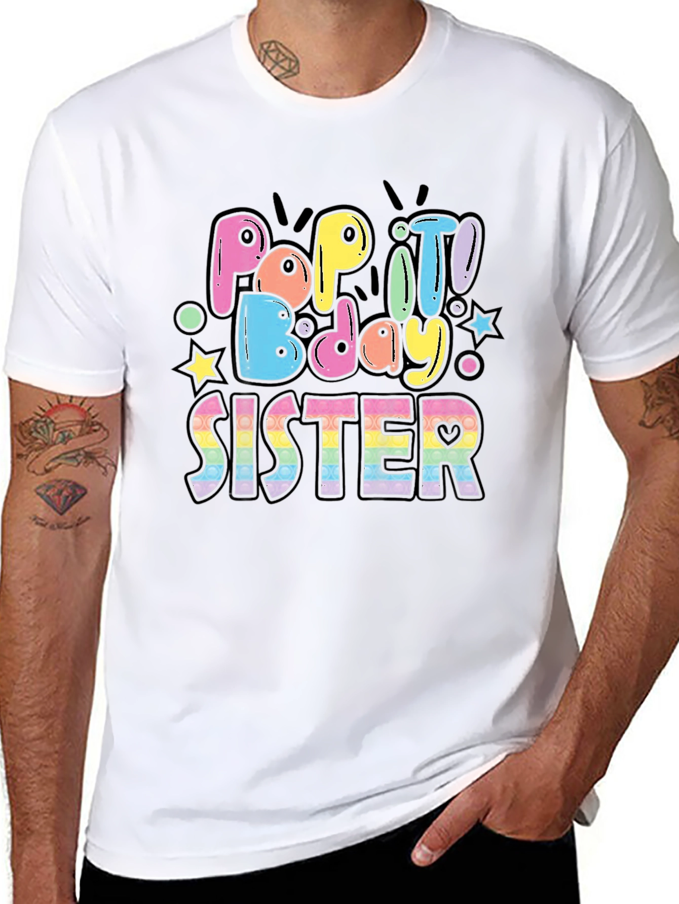 Pop It Bday Sister T-Shirt
