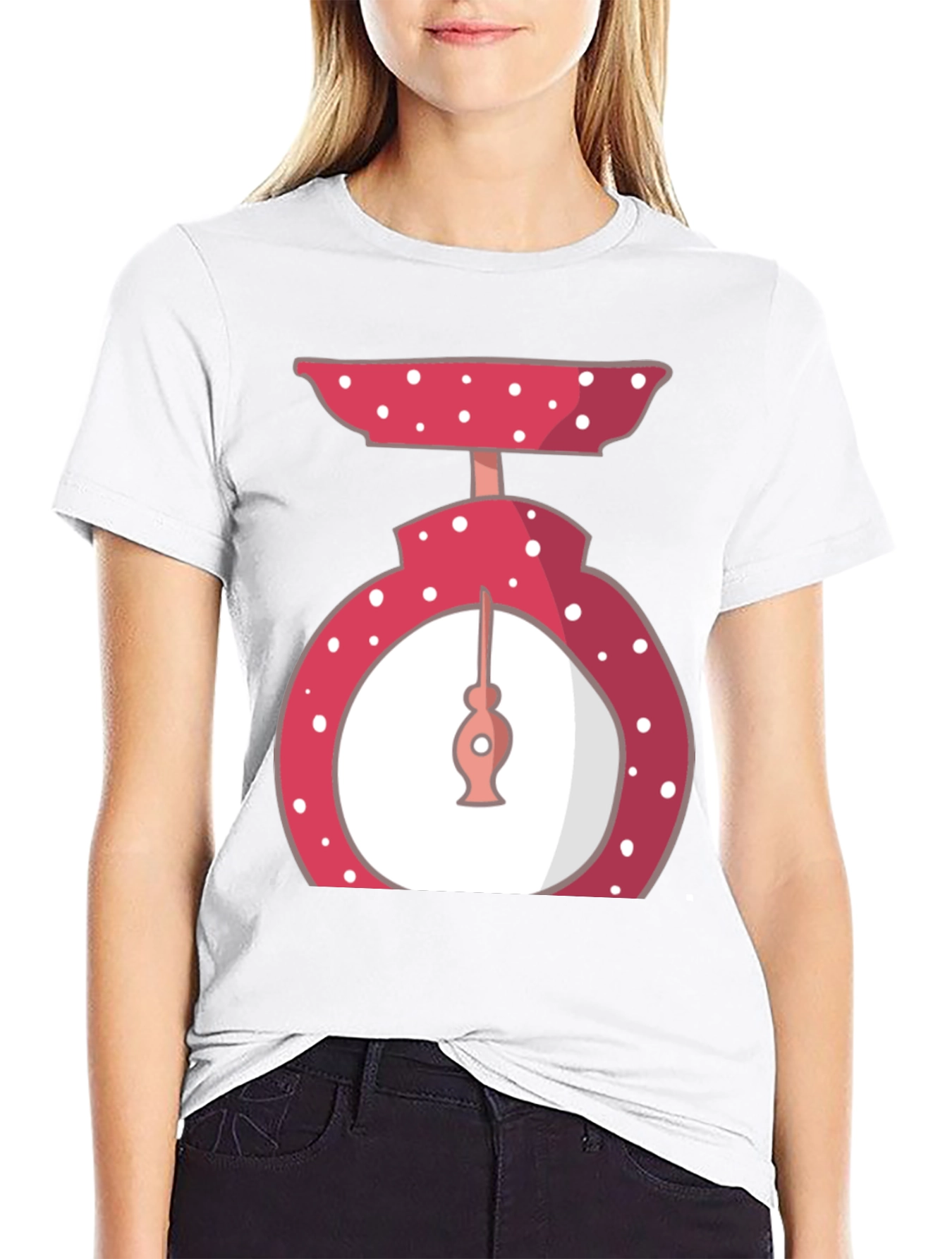 Retro Polka Dot Kitchen Scale T-Shirt