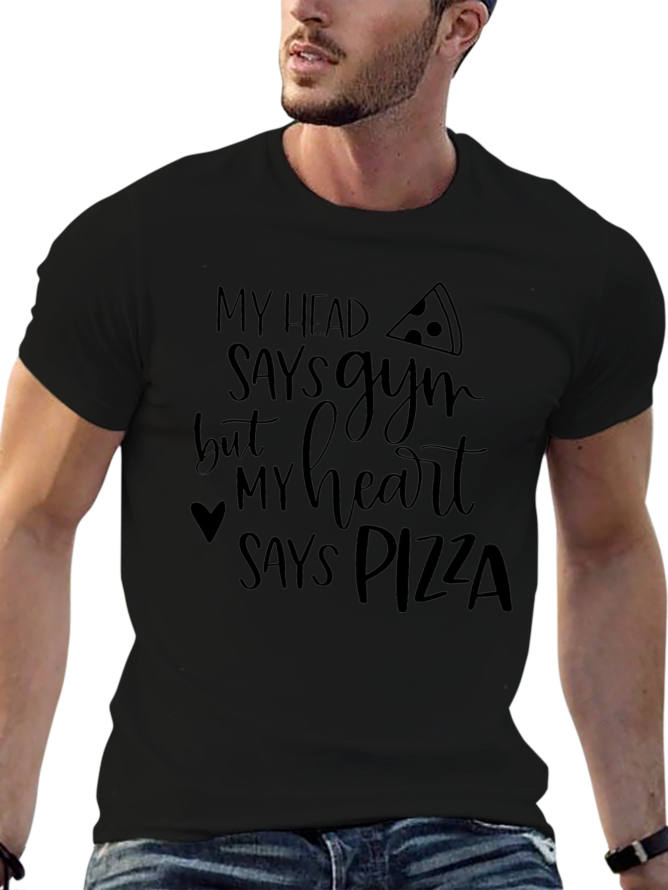 Funny Pizza Lover Graphic T-Shirt