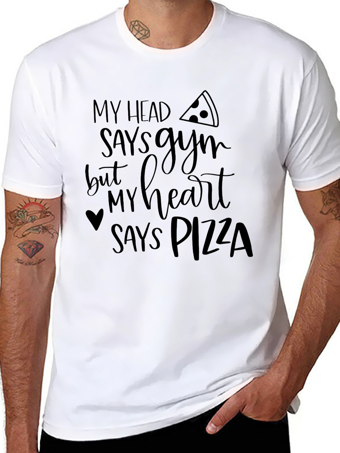 Funny Pizza Lover Graphic T-Shirt