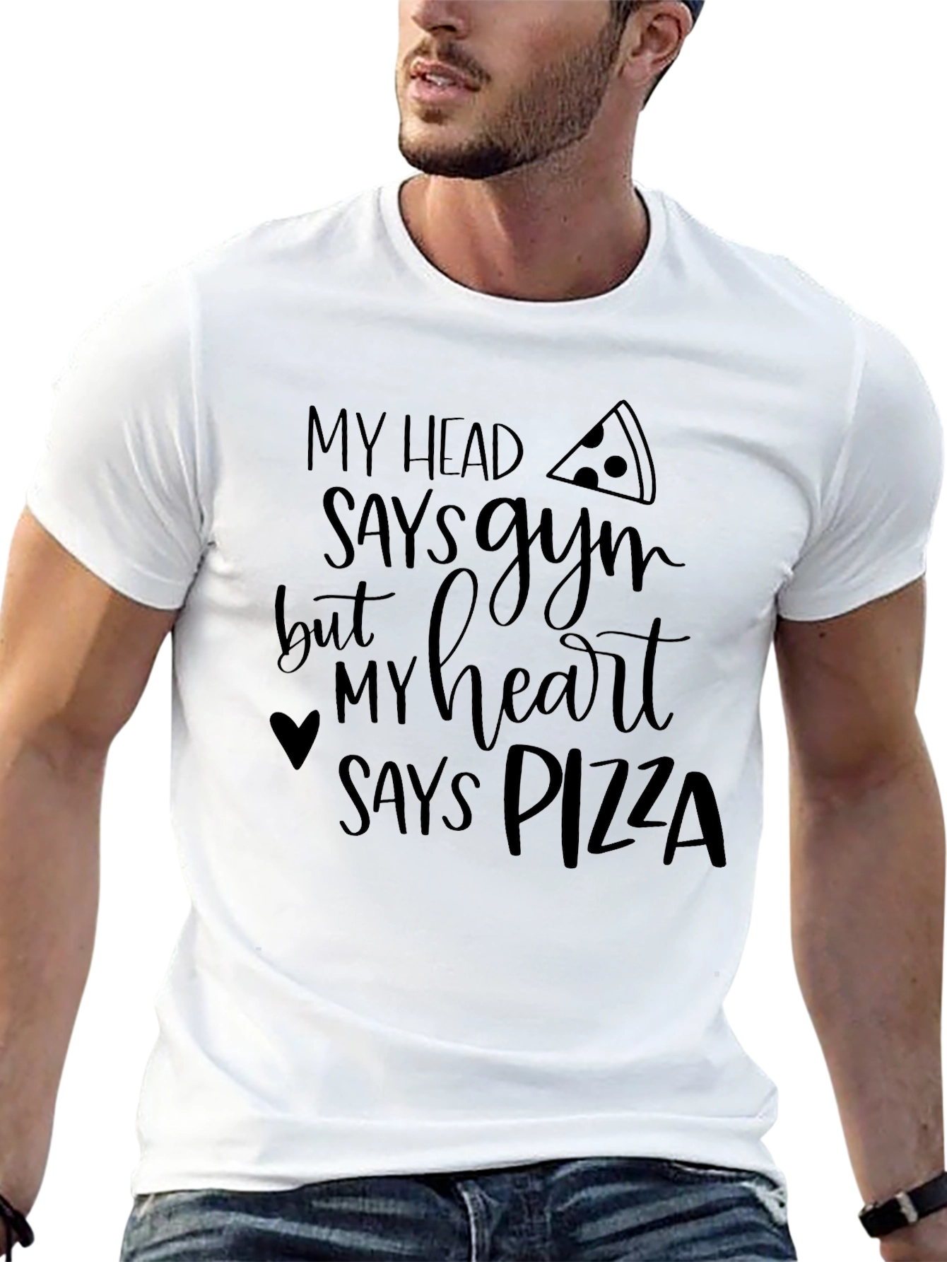 Funny Pizza Lover Graphic T-Shirt