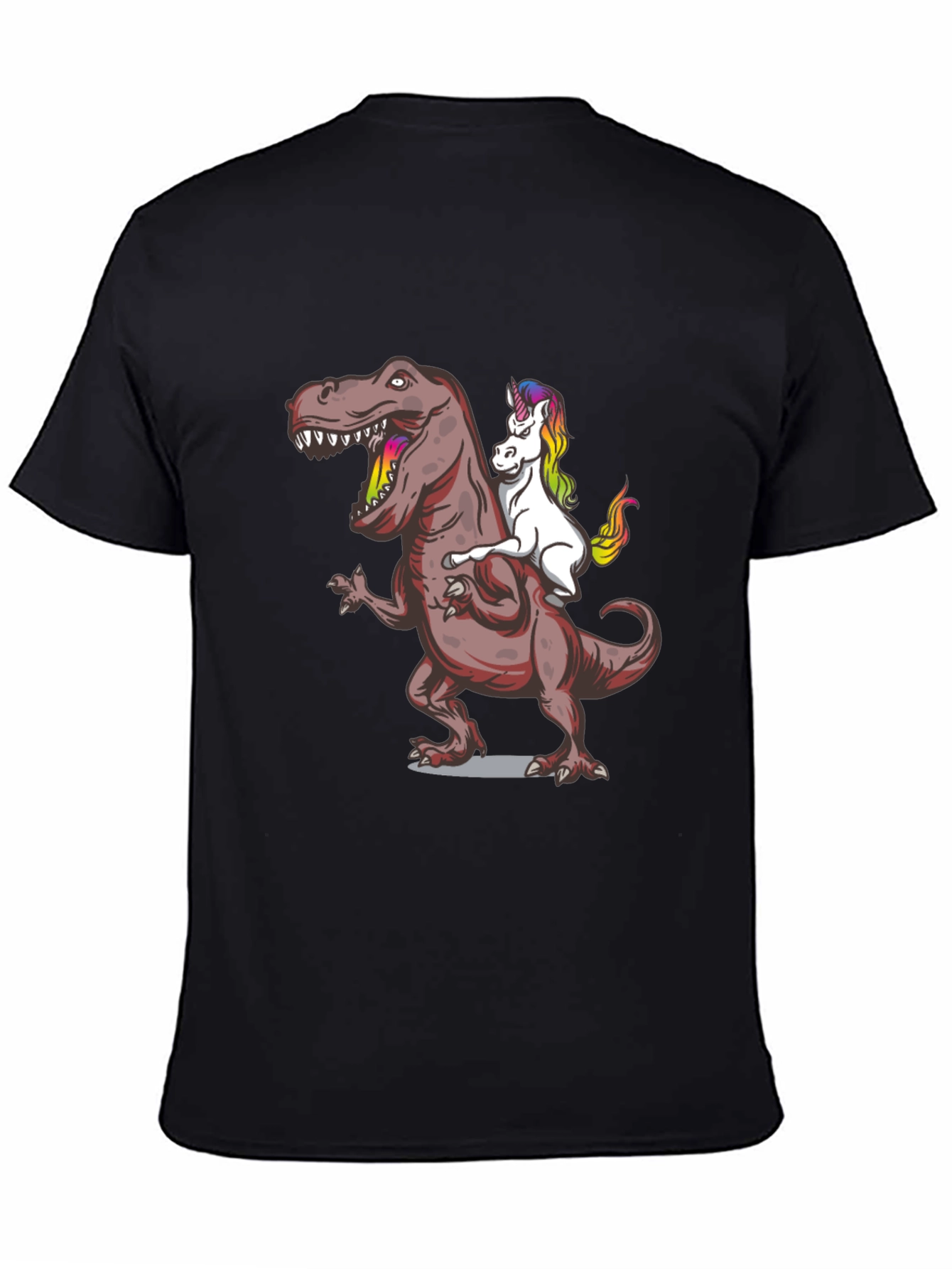 Dino Rider T-Shirt: Unicorn Riding T-Rex