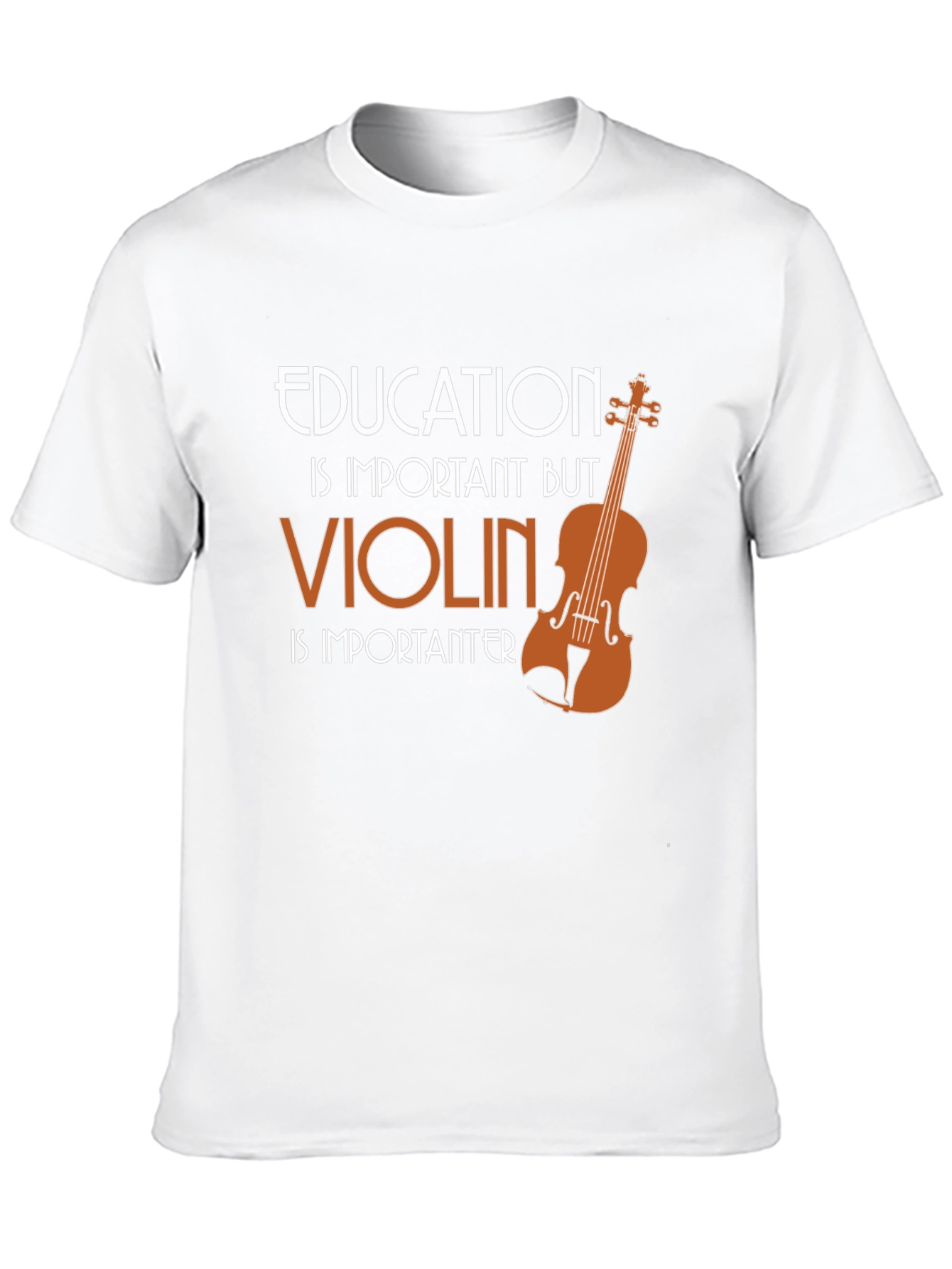 Education vs Violin T-Shirt - Musicians Tee