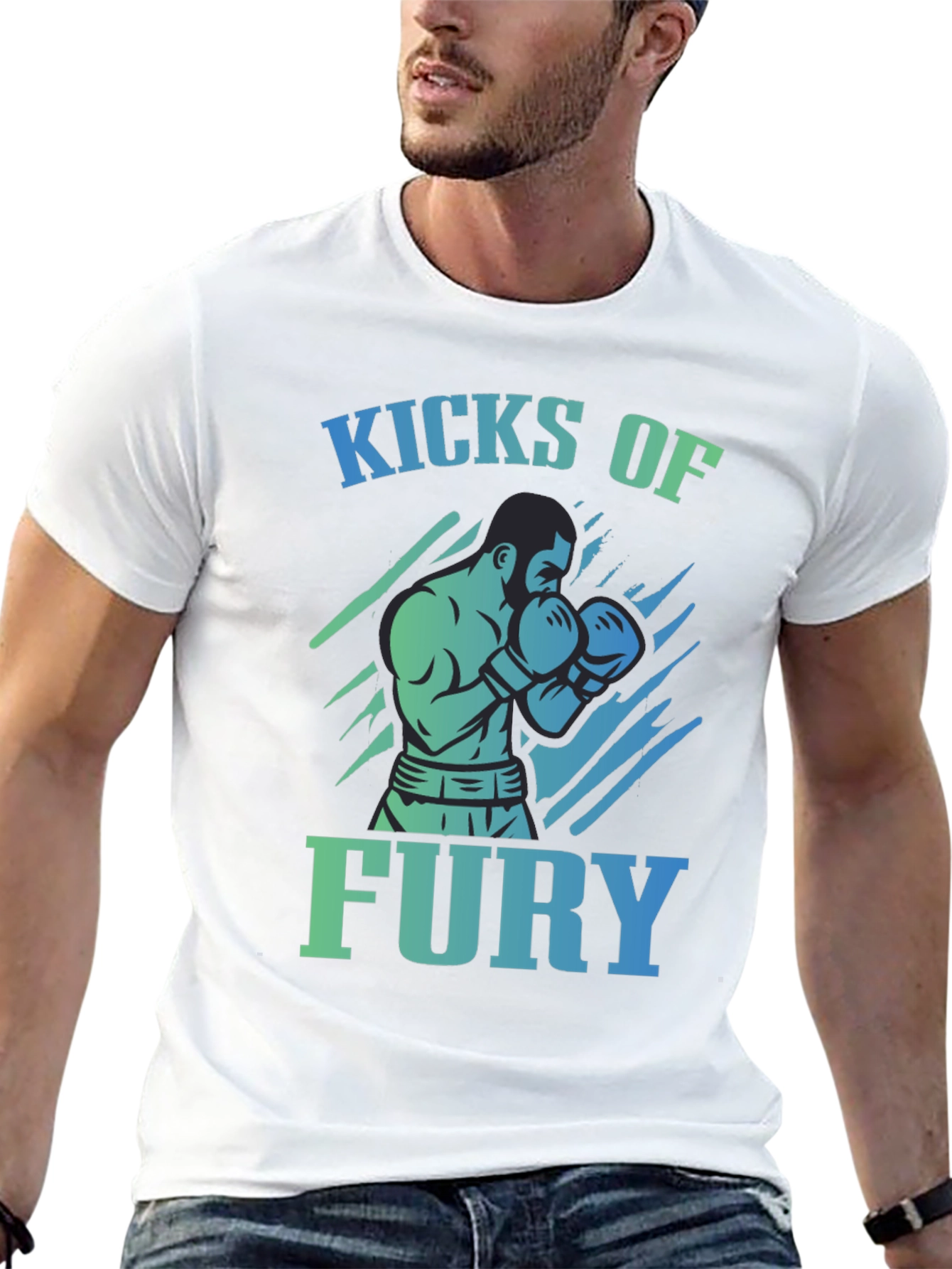 Kicks of Fury Graphic T-Shirt - Black