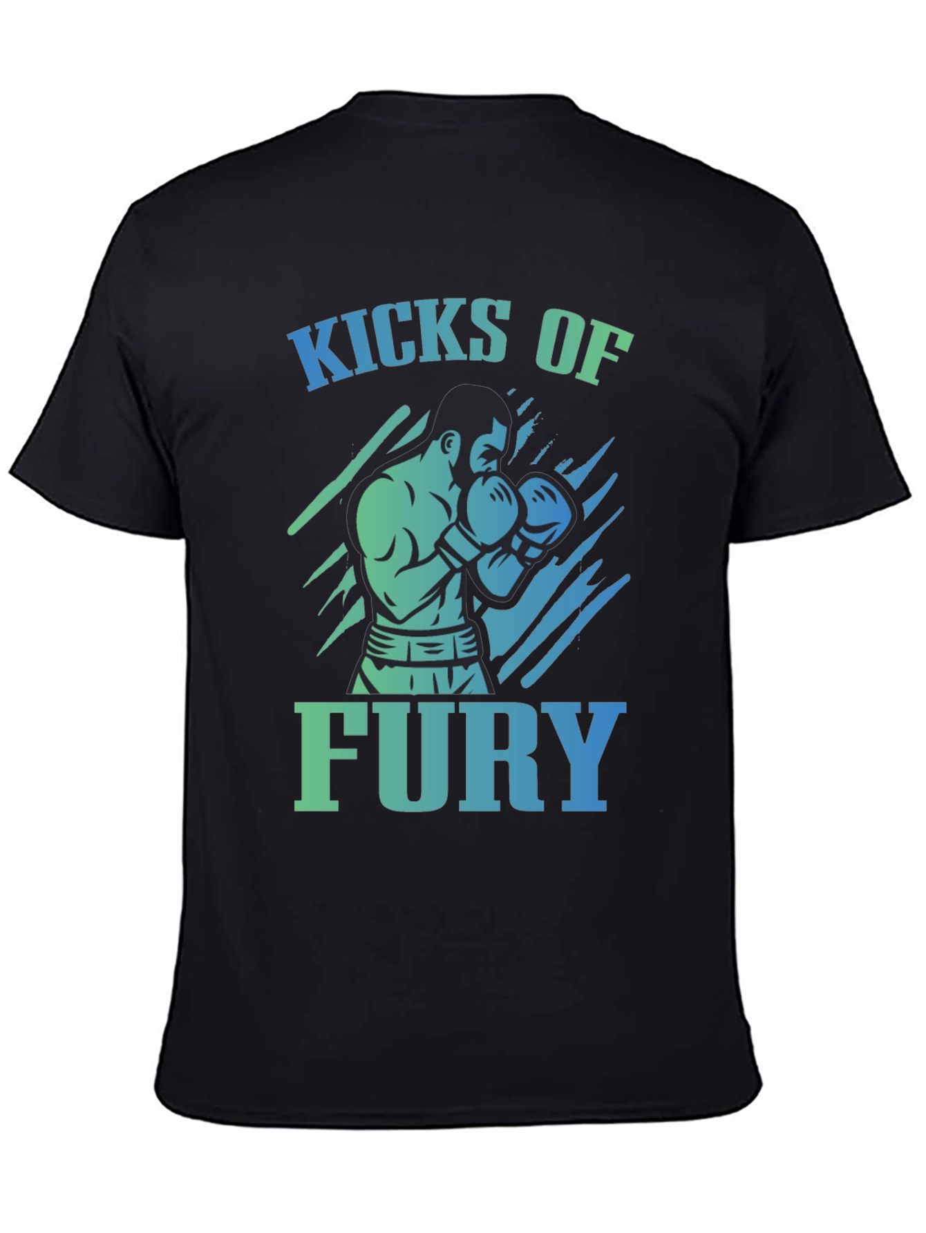 Kicks of Fury Graphic T-Shirt - Black