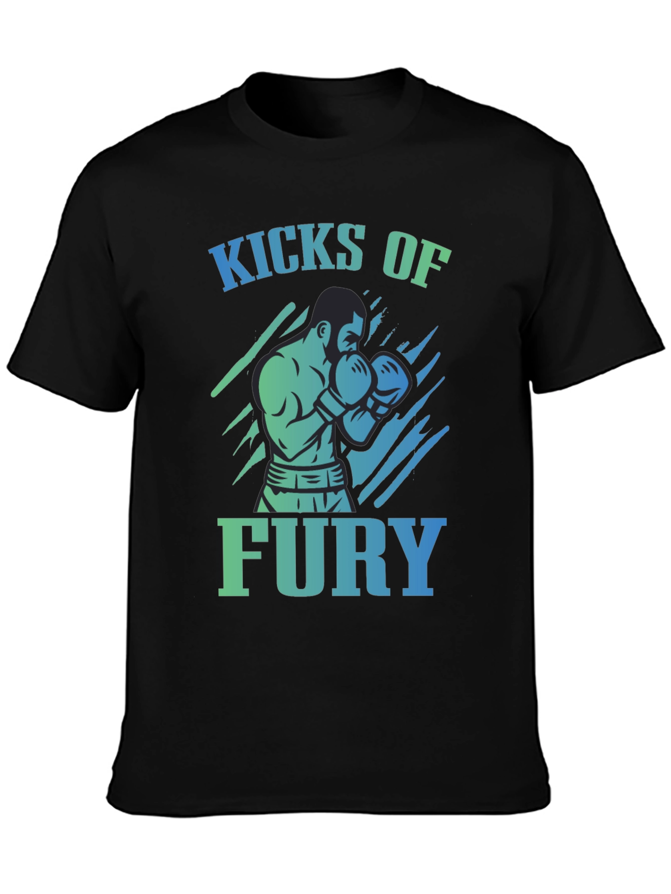 Kicks of Fury Graphic T-Shirt - Black