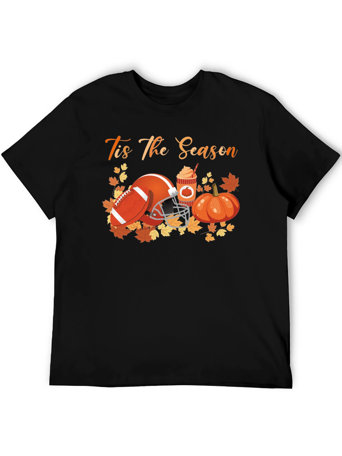 Tis The Season Football Pumpkin Spice T-Shirt