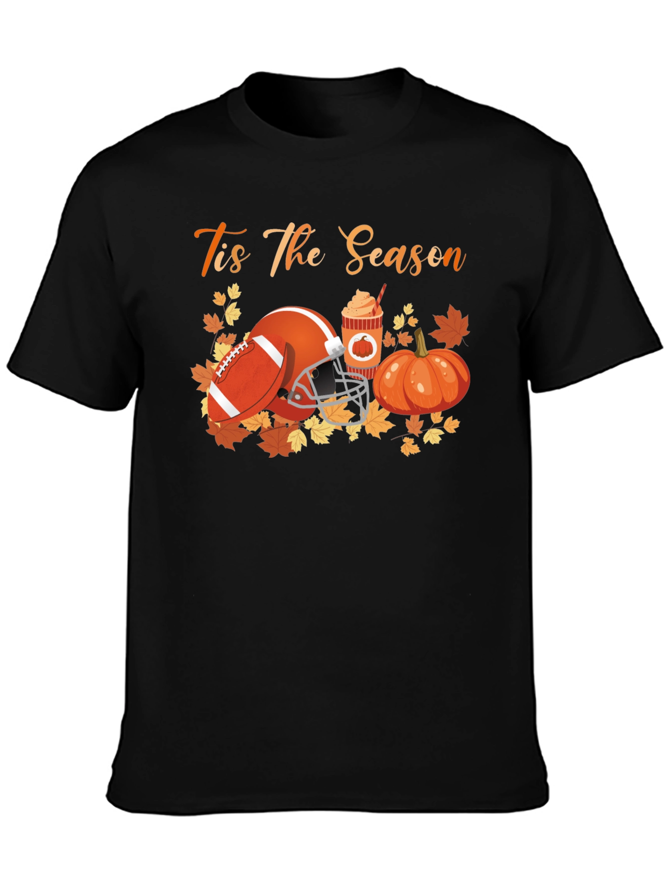 Tis The Season Football Pumpkin Spice T-Shirt