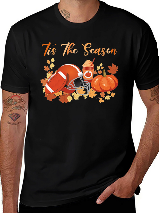 Tis The Season Football Pumpkin Spice T-Shirt