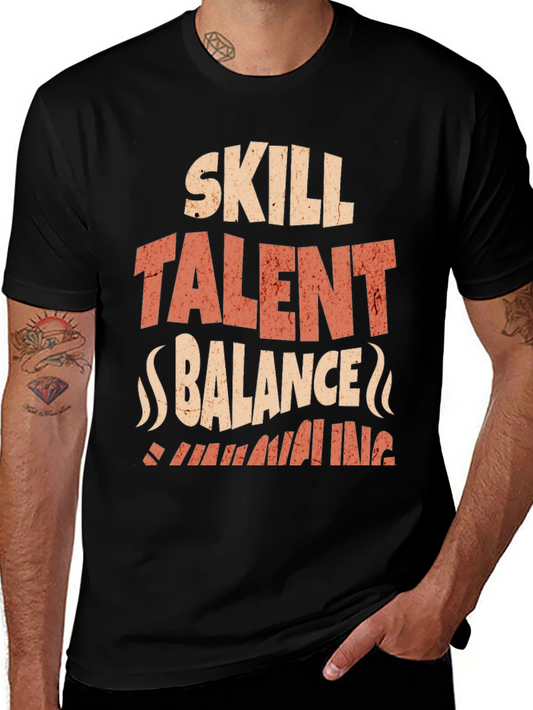 Skill Talent Balance Mens Graphic Tee