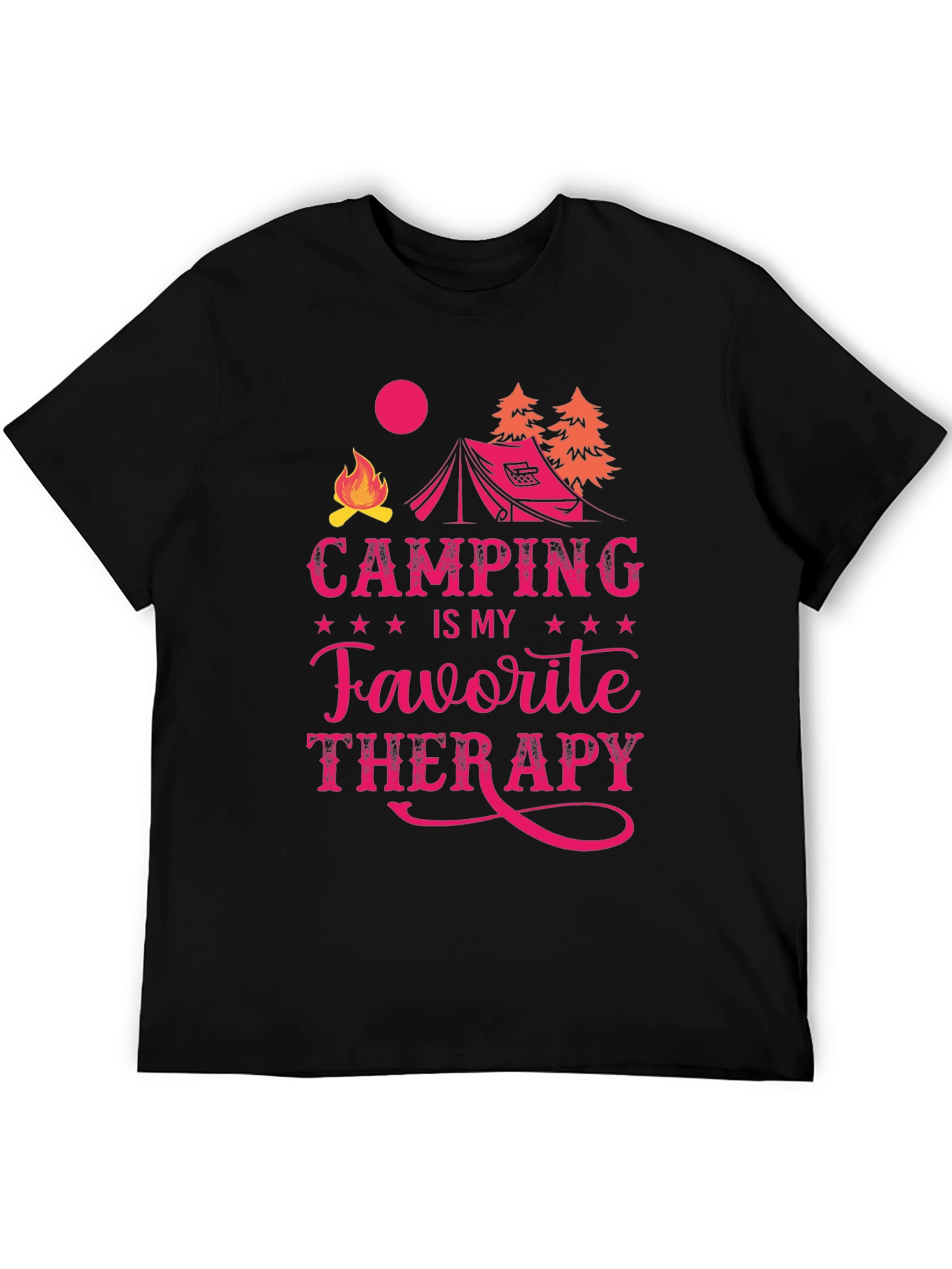 Camping is My Favorite Therapy Graphic Tee