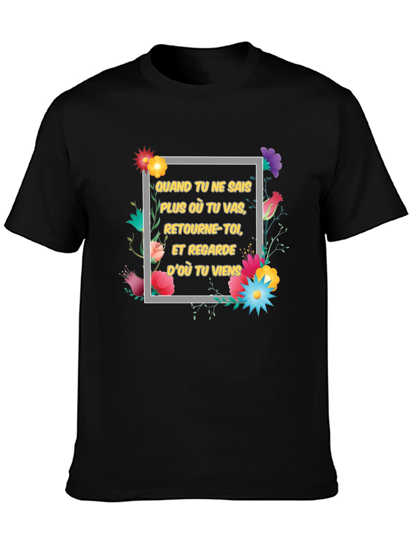 Floral Motivational T-Shirt