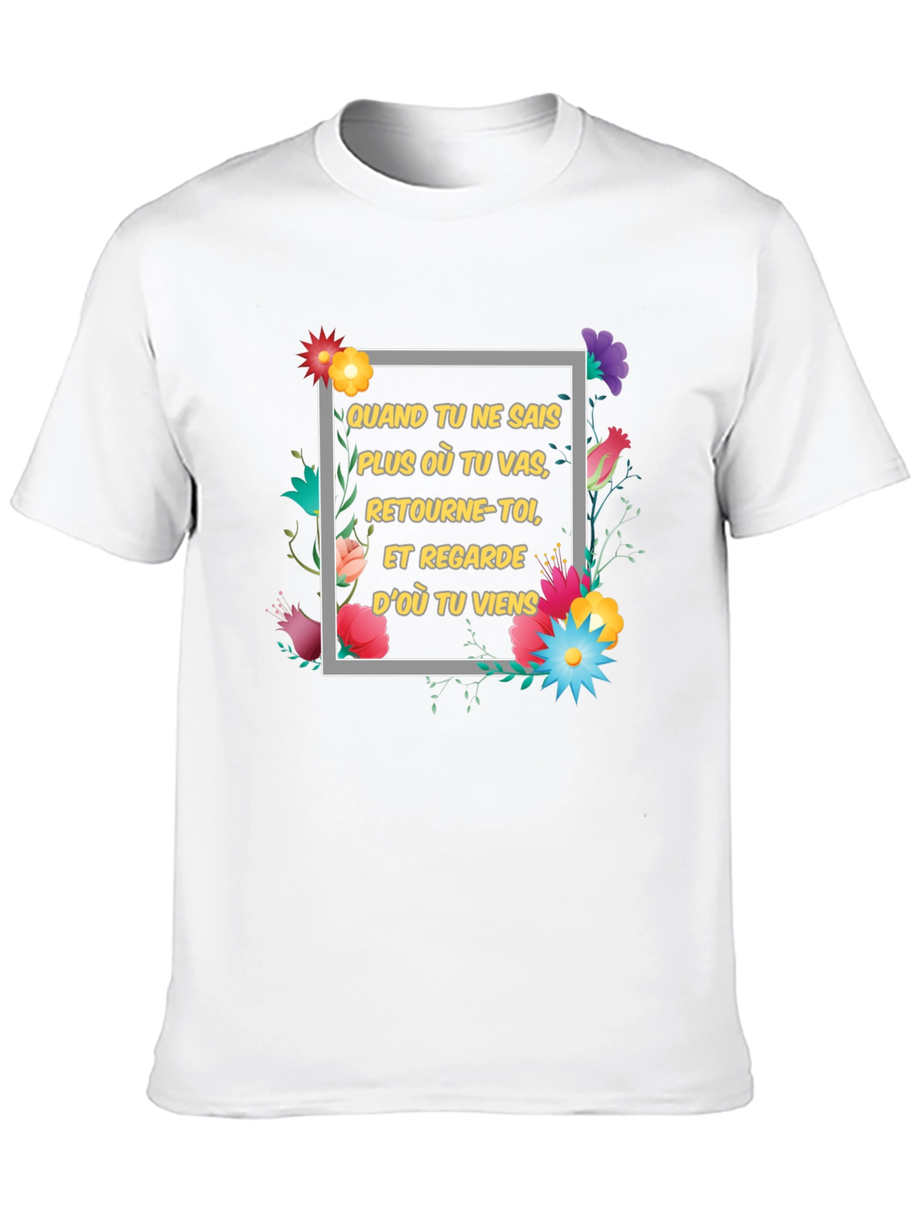 Floral Motivational T-Shirt