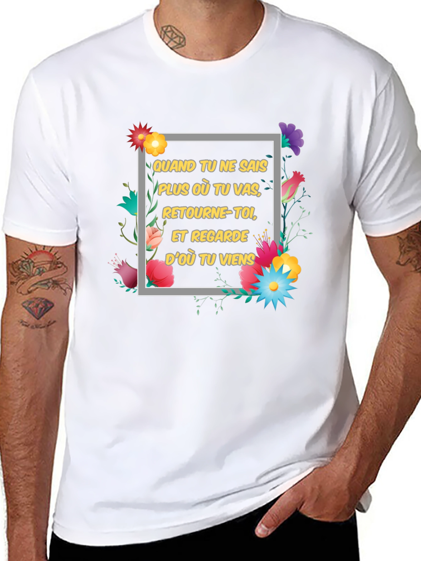 Floral Motivational T-Shirt
