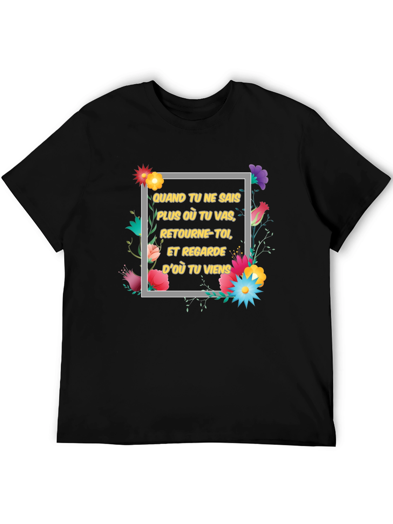 Floral Motivational T-Shirt