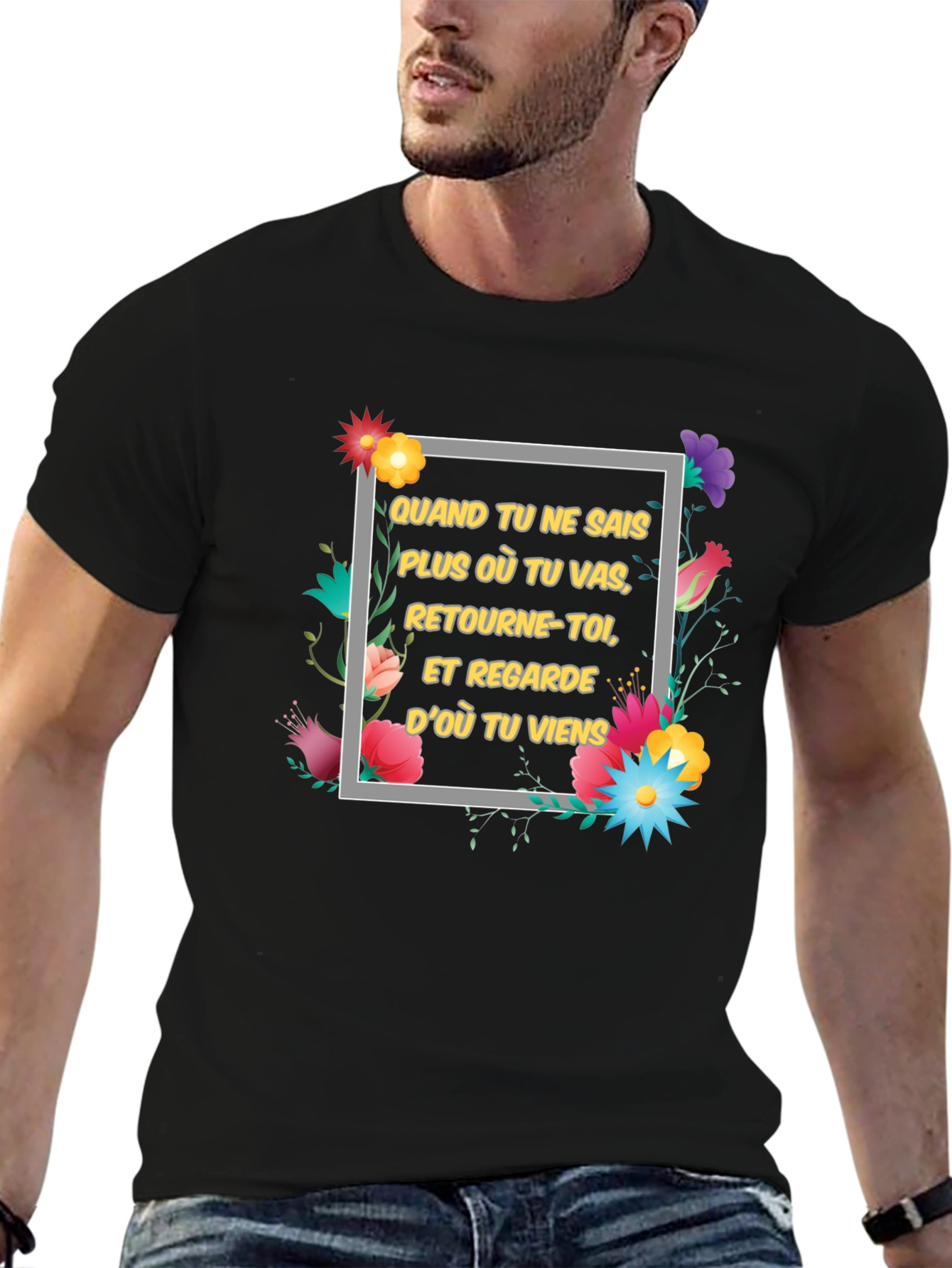 Floral Motivational T-Shirt