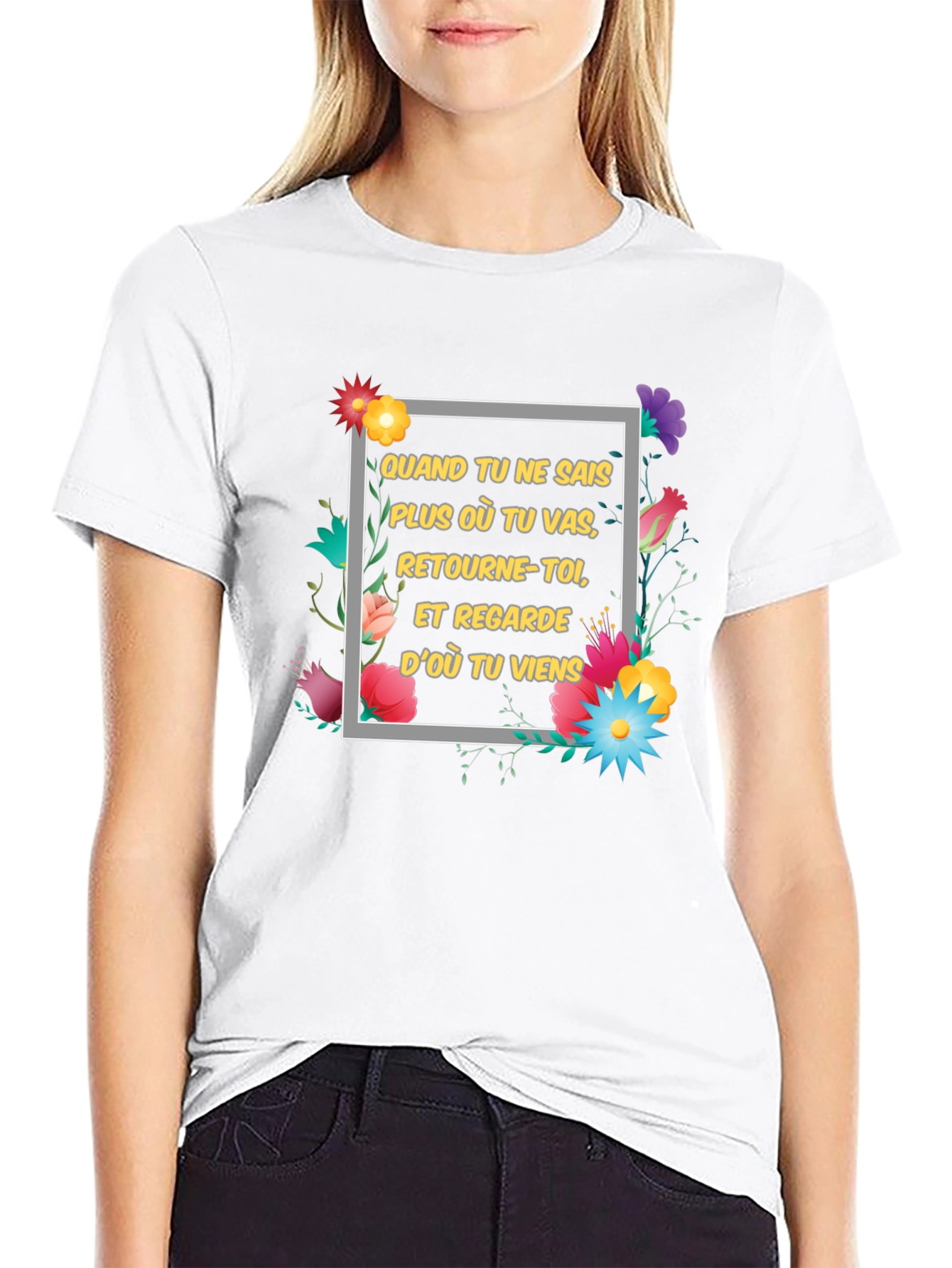 Floral Motivational T-Shirt