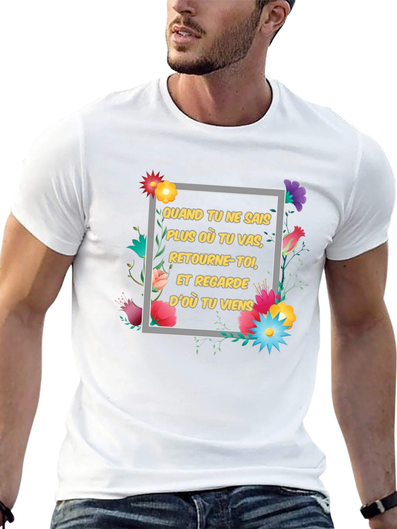 Floral Motivational T-Shirt