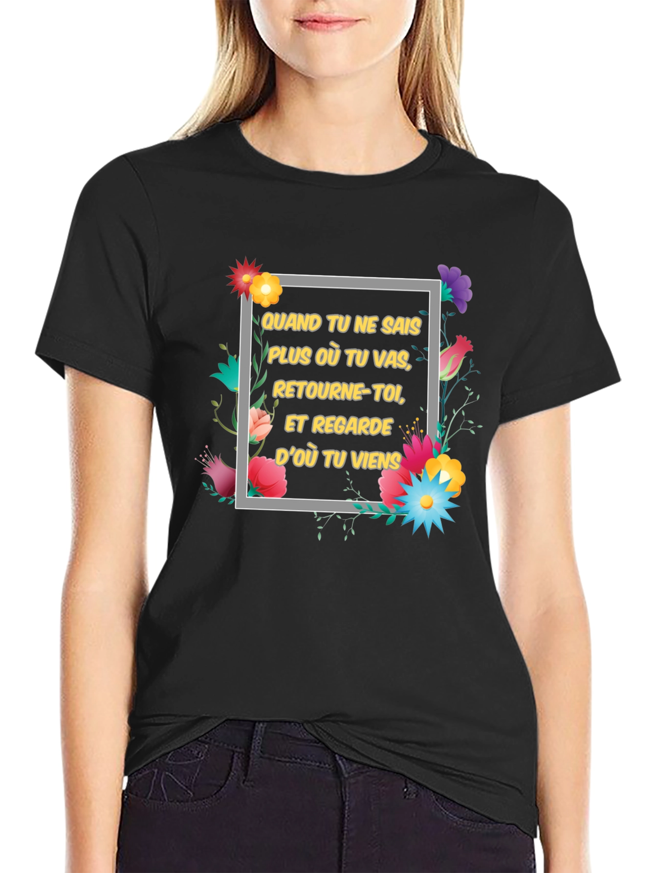 Floral Motivational T-Shirt
