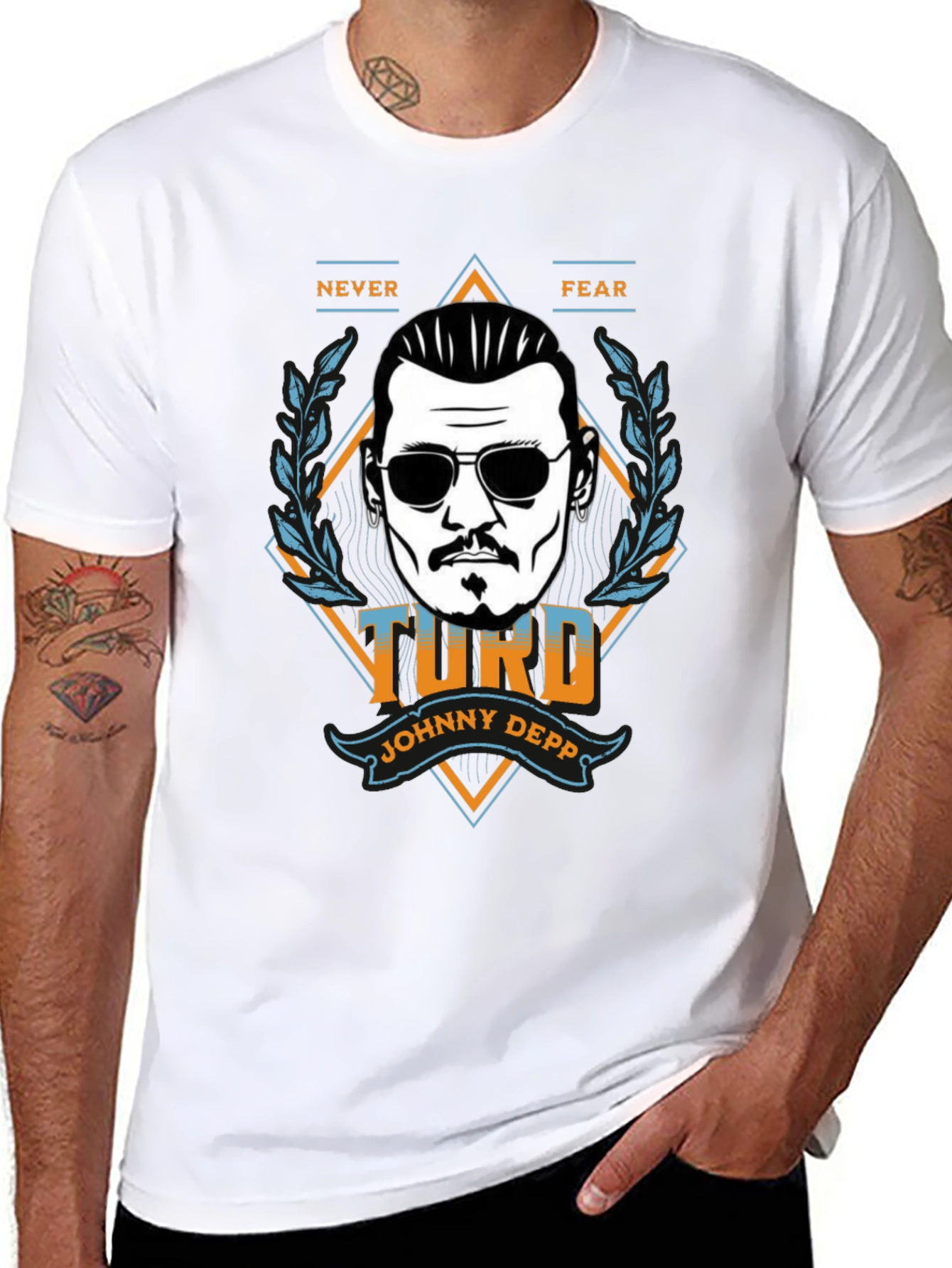 Johnny Depp Turd Graphic T-Shirt - Never Fear