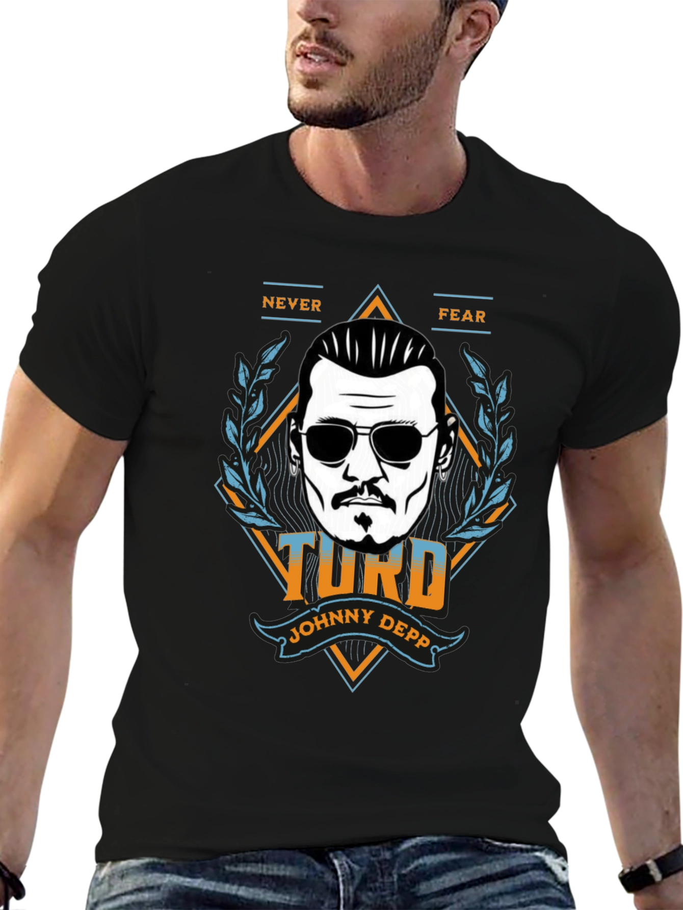 Johnny Depp Turd Graphic T-Shirt - Never Fear