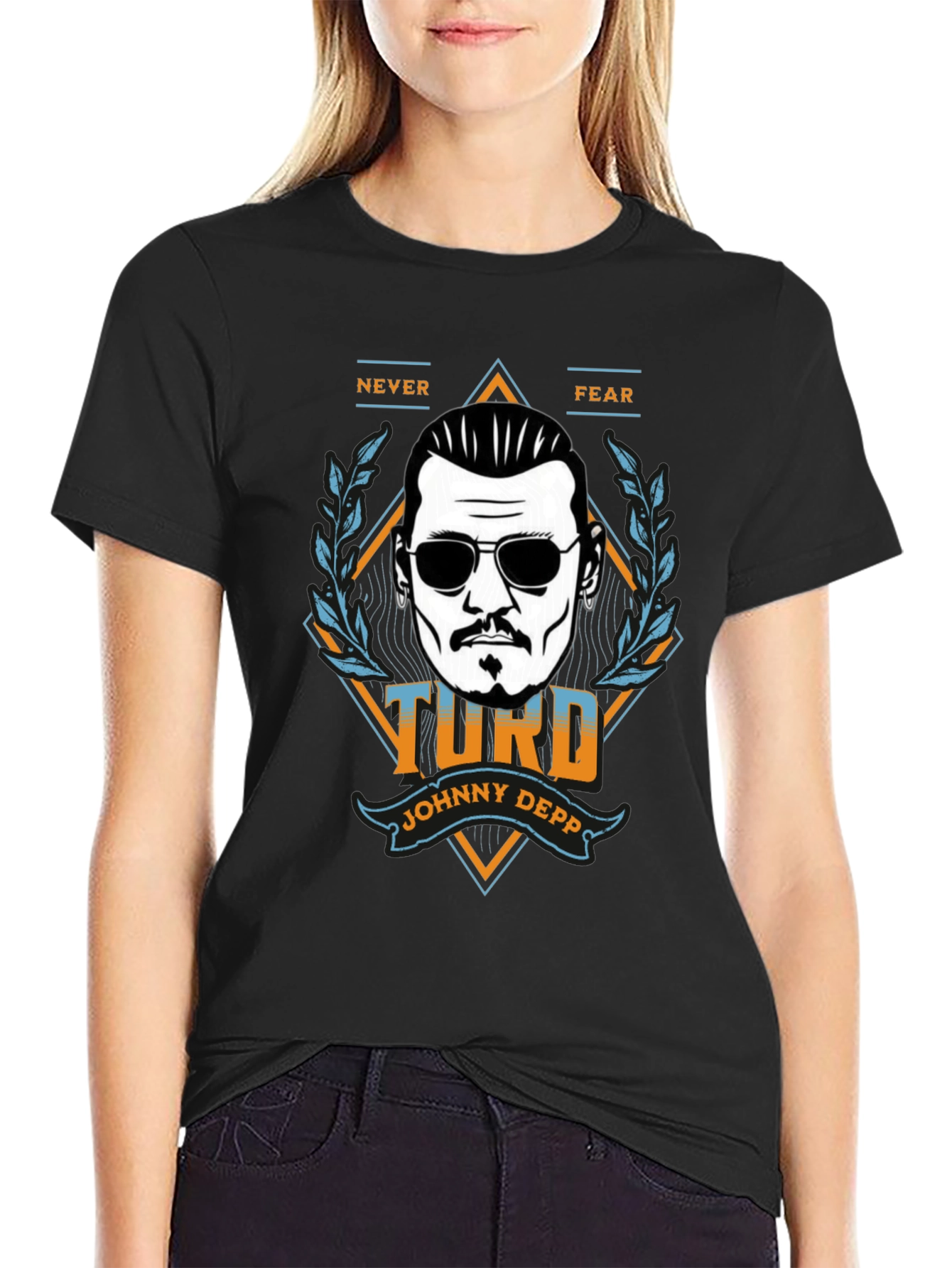 Johnny Depp Turd Graphic T-Shirt - Never Fear