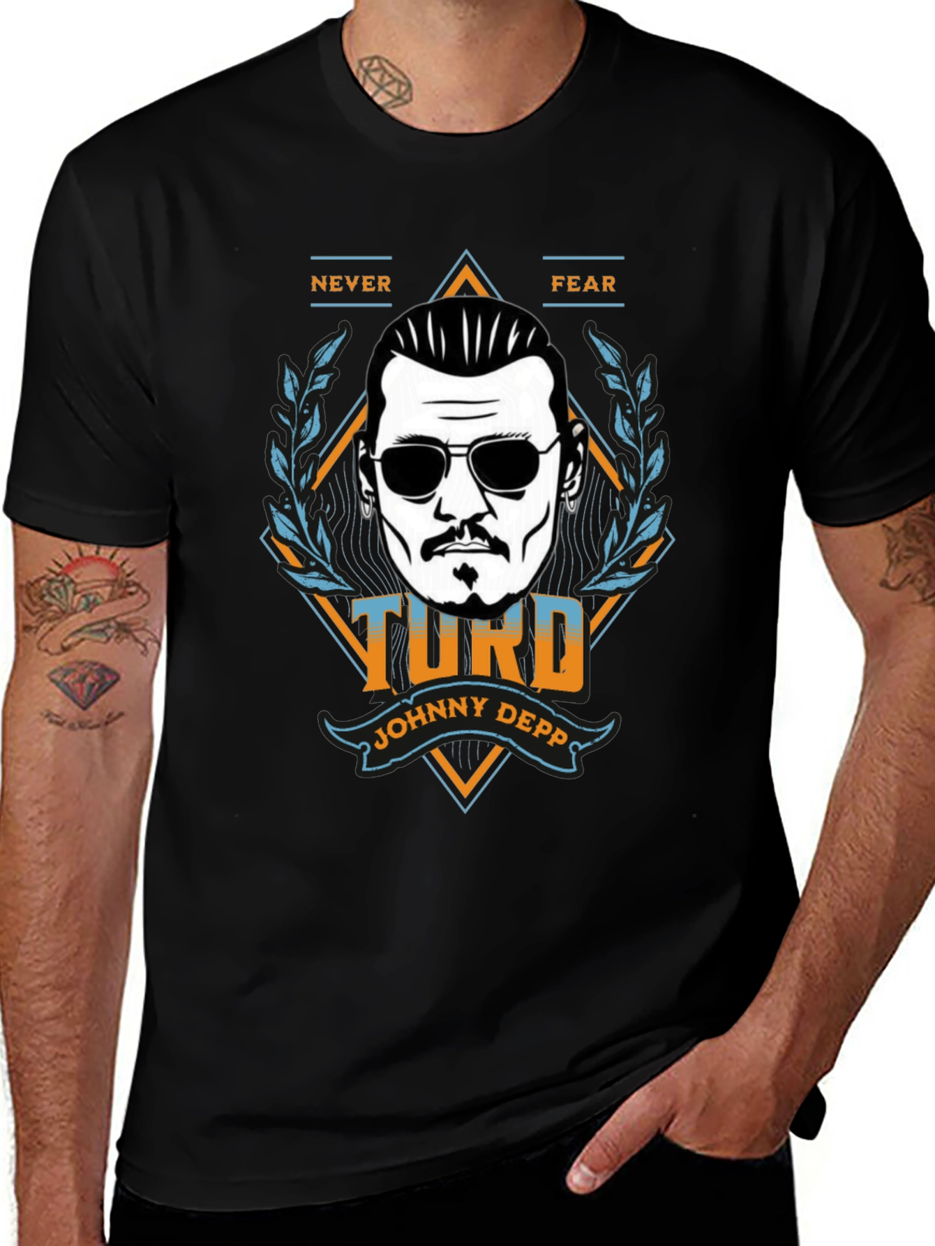 Johnny Depp Turd Graphic T-Shirt - Never Fear