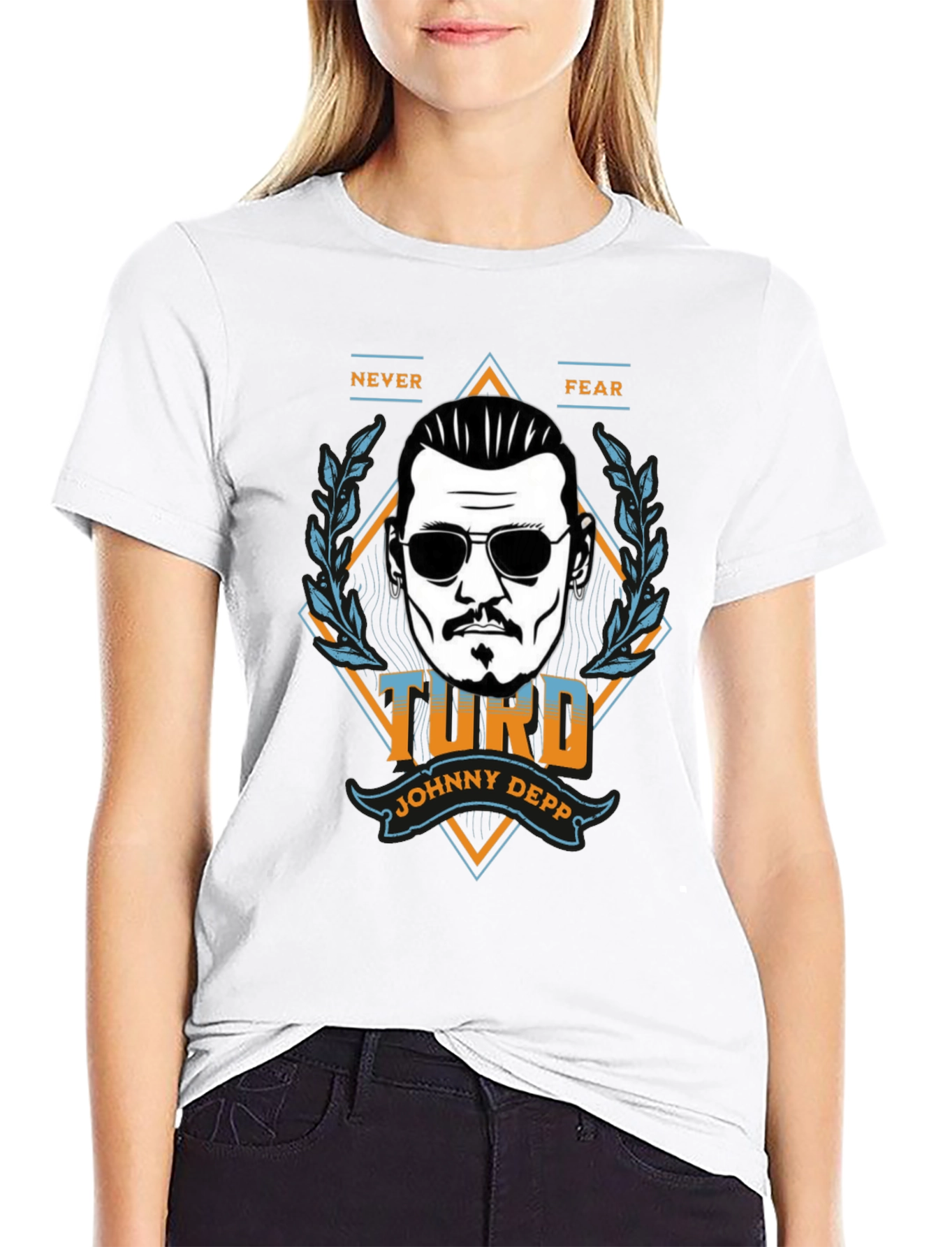 Johnny Depp Turd Graphic T-Shirt - Never Fear