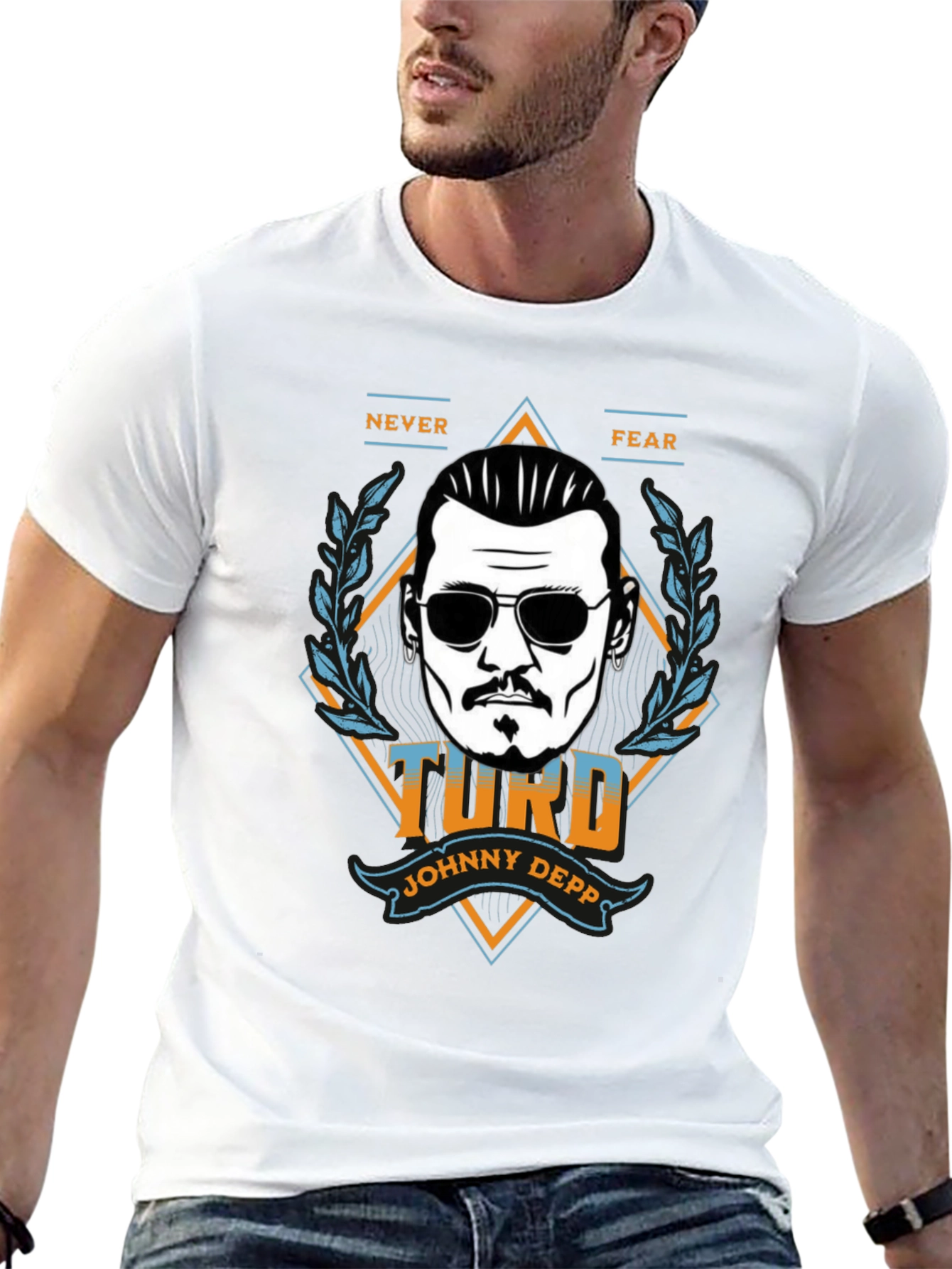 Johnny Depp Turd Graphic T-Shirt - Never Fear