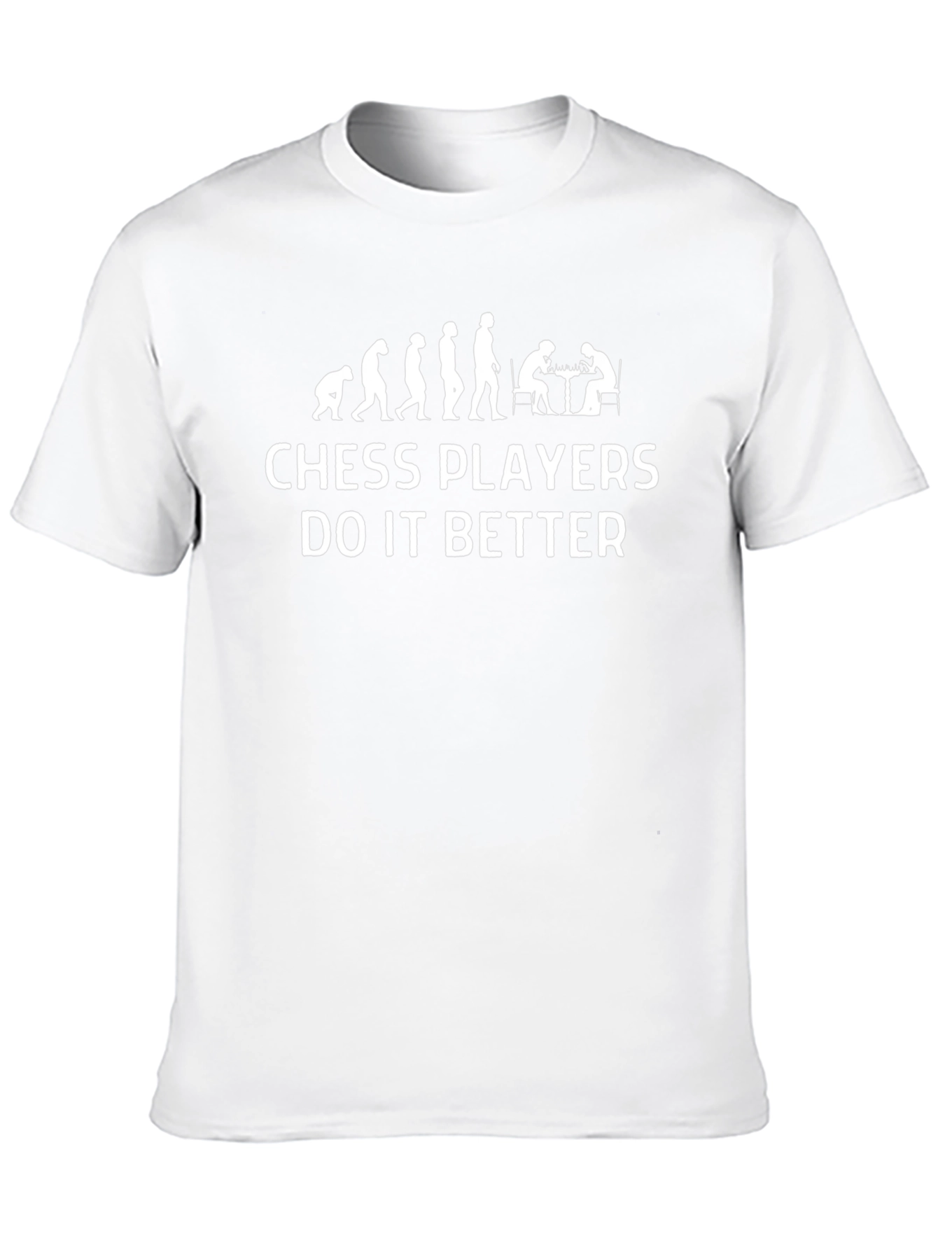 Chess Players Evolution Graphic Tee - Black Cotton T-Shirt