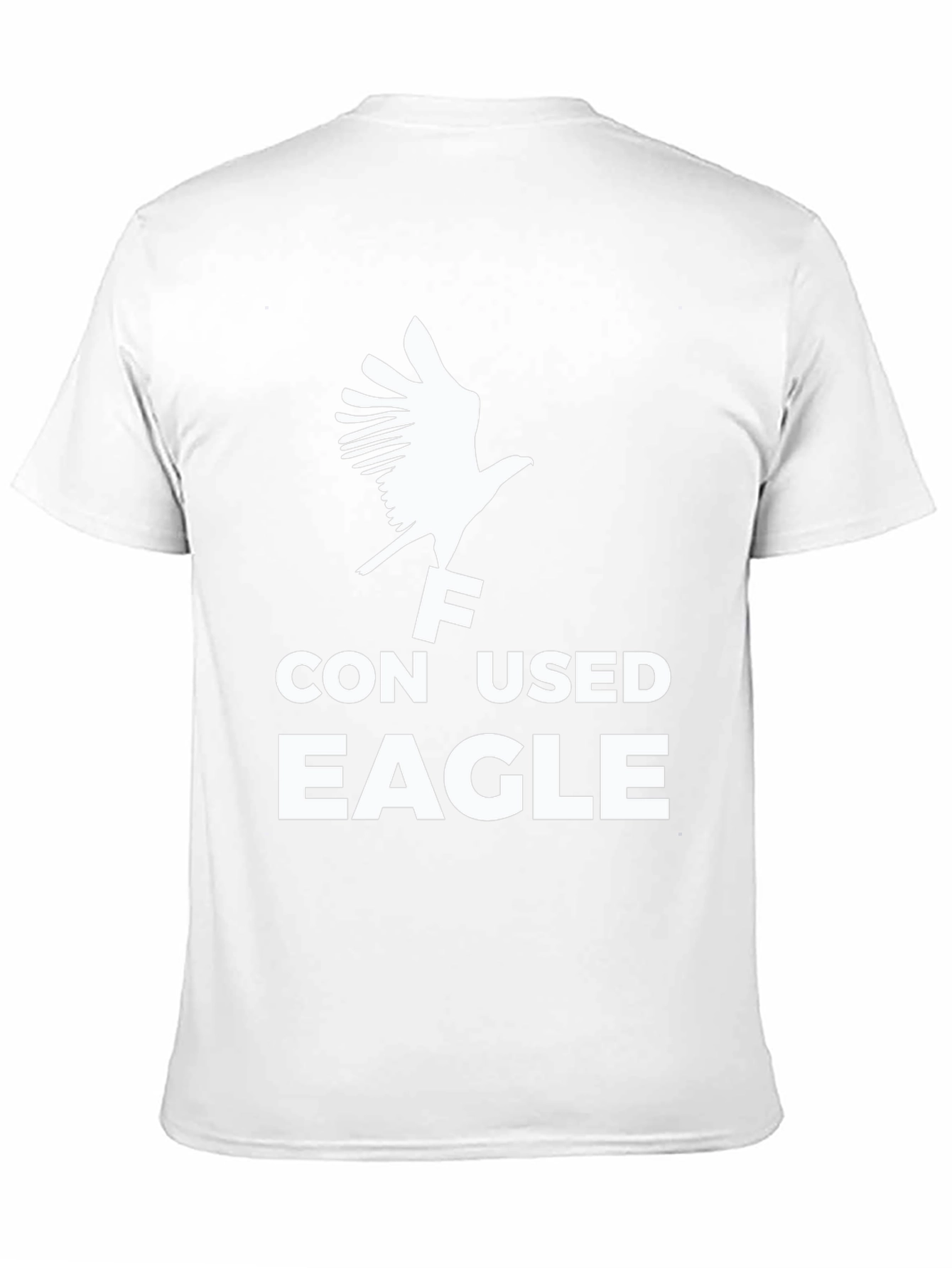 Confused Eagle Graphic T-Shirt - Black