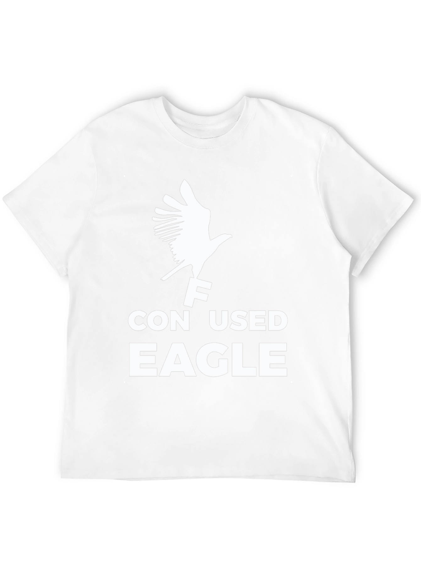 Confused Eagle Graphic T-Shirt - Black