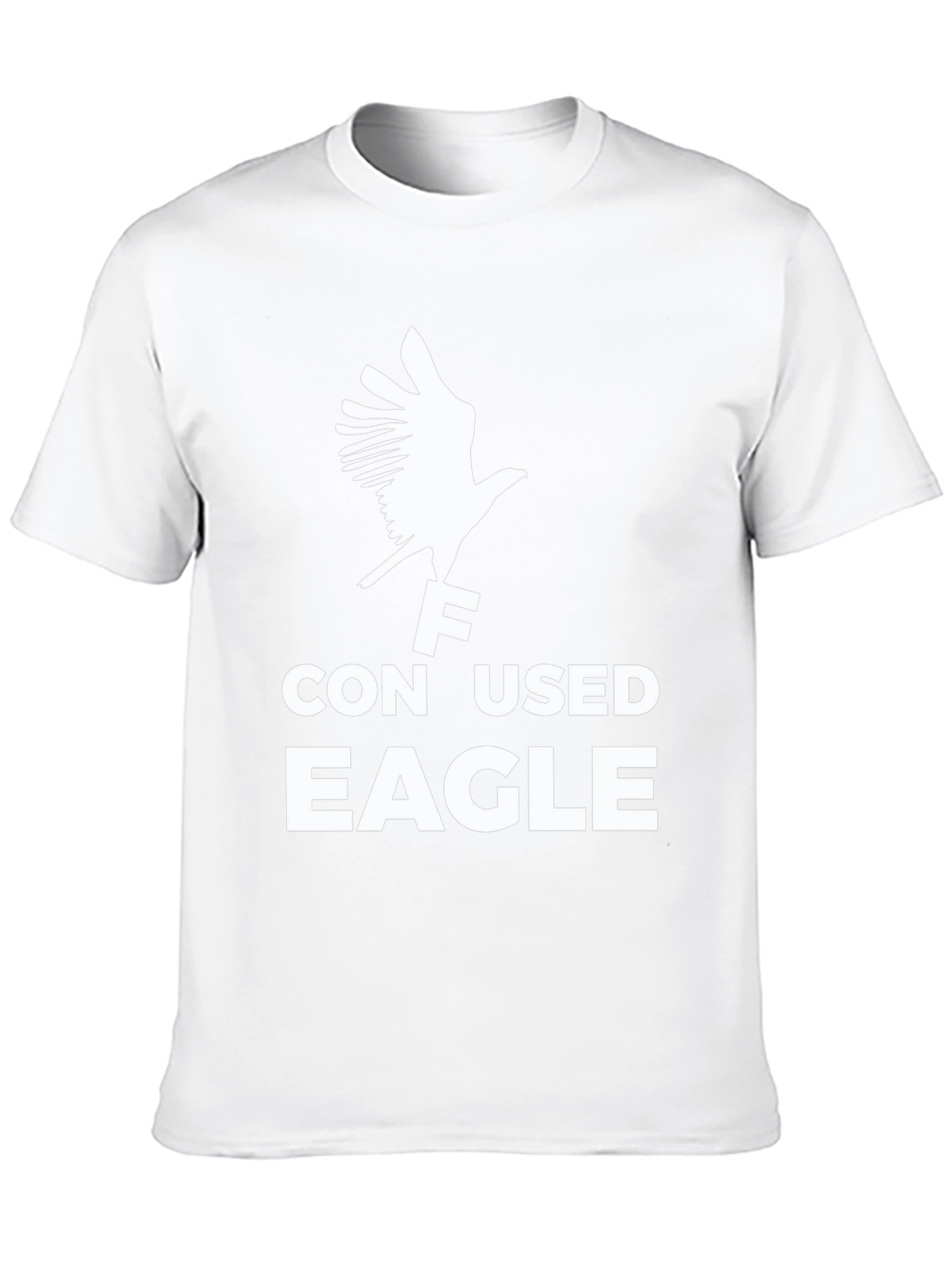 Confused Eagle Graphic T-Shirt - Black