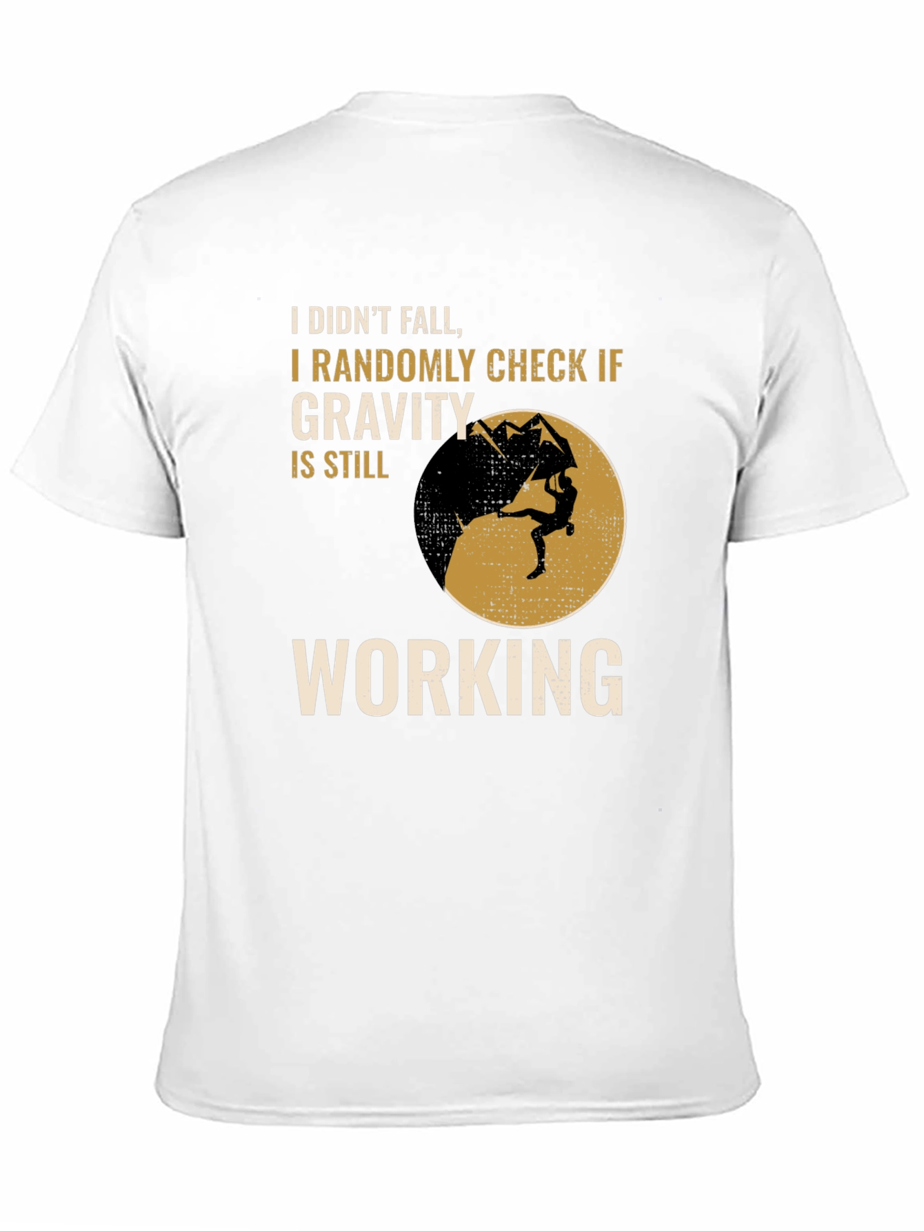 Gravity Check Graphic Tee - Rock Climbing Shirt