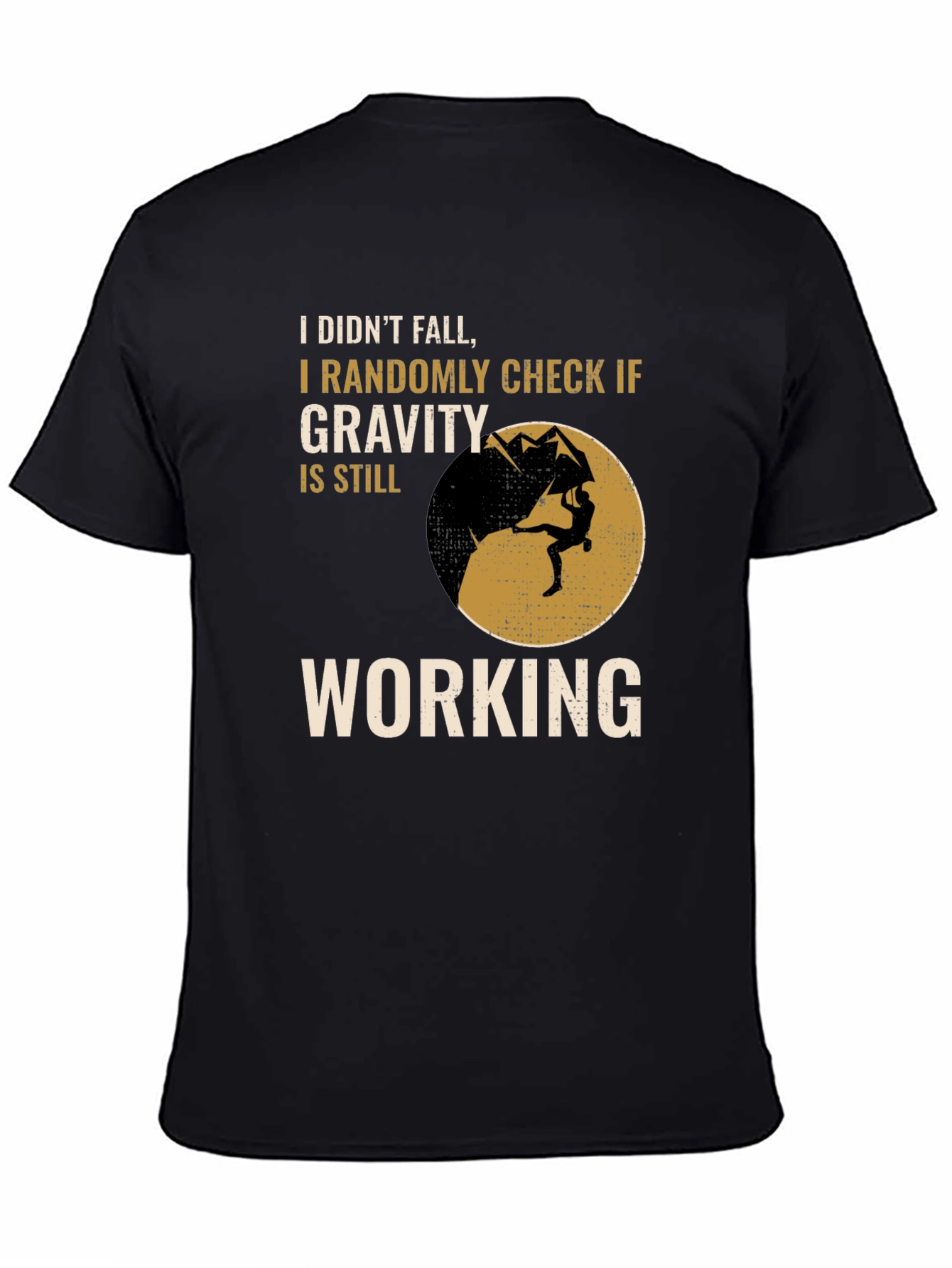 Gravity Check Graphic Tee - Rock Climbing Shirt