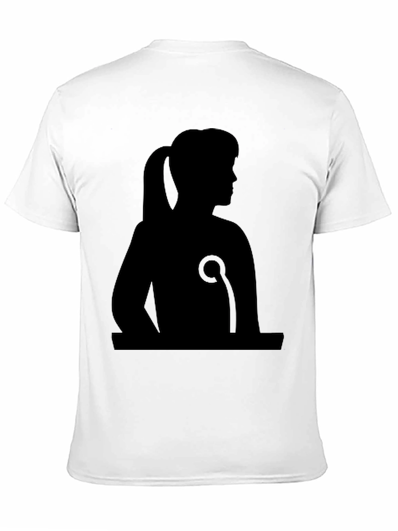 Silhouette Graphic Black Tee