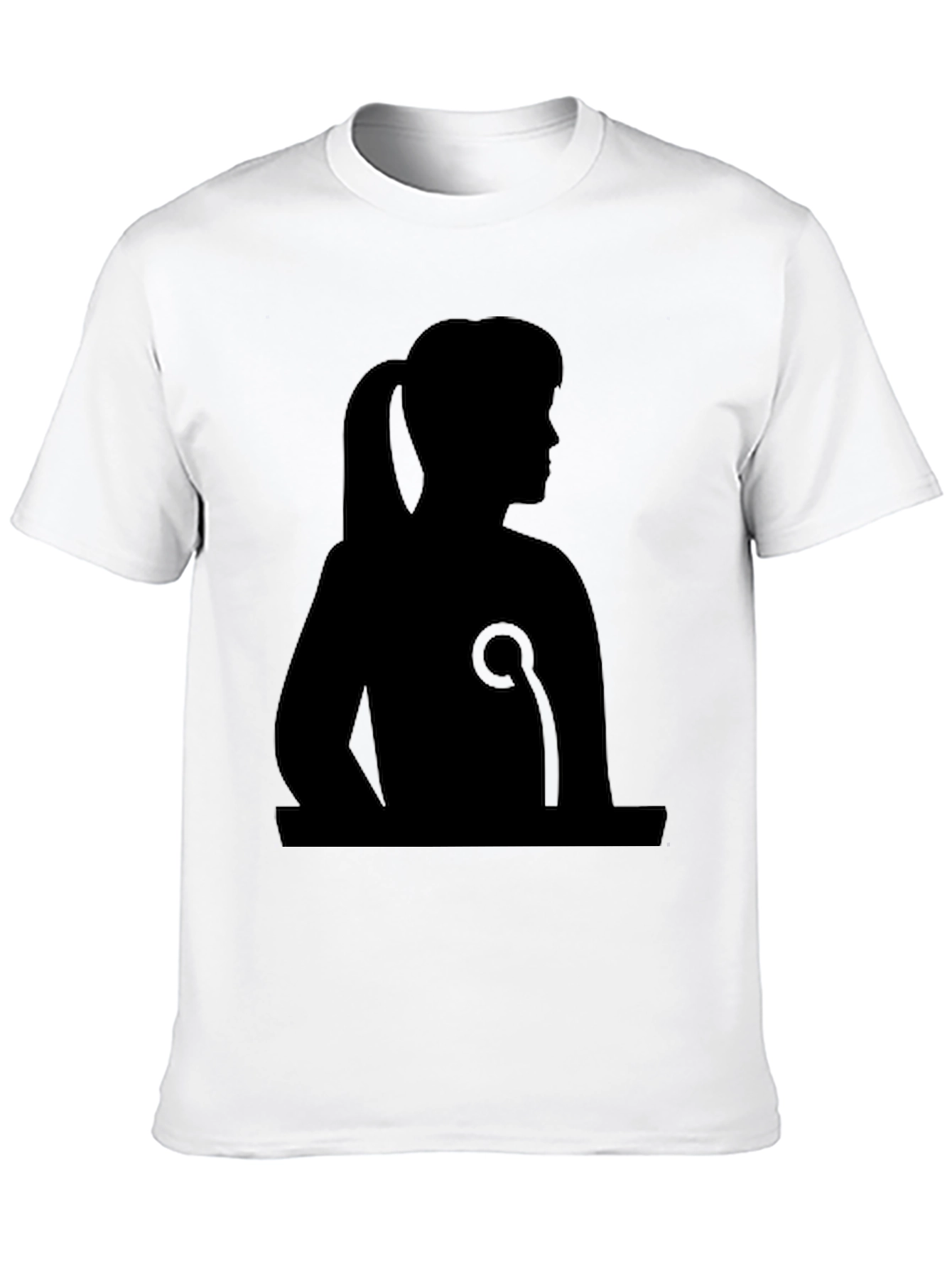 Silhouette Graphic Black Tee
