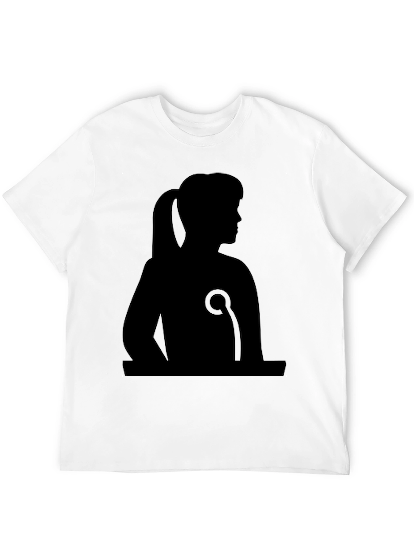Silhouette Graphic Black Tee