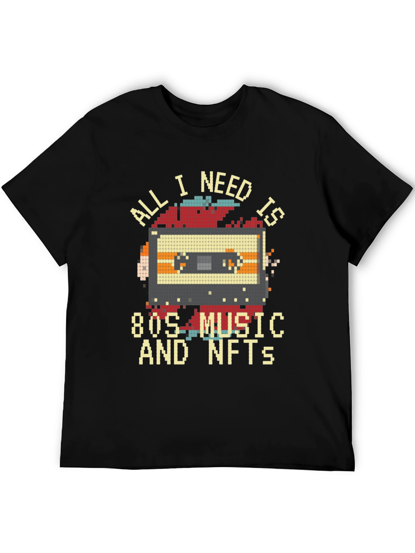Retro 80s Music & NFTs Graphic T-Shirt
