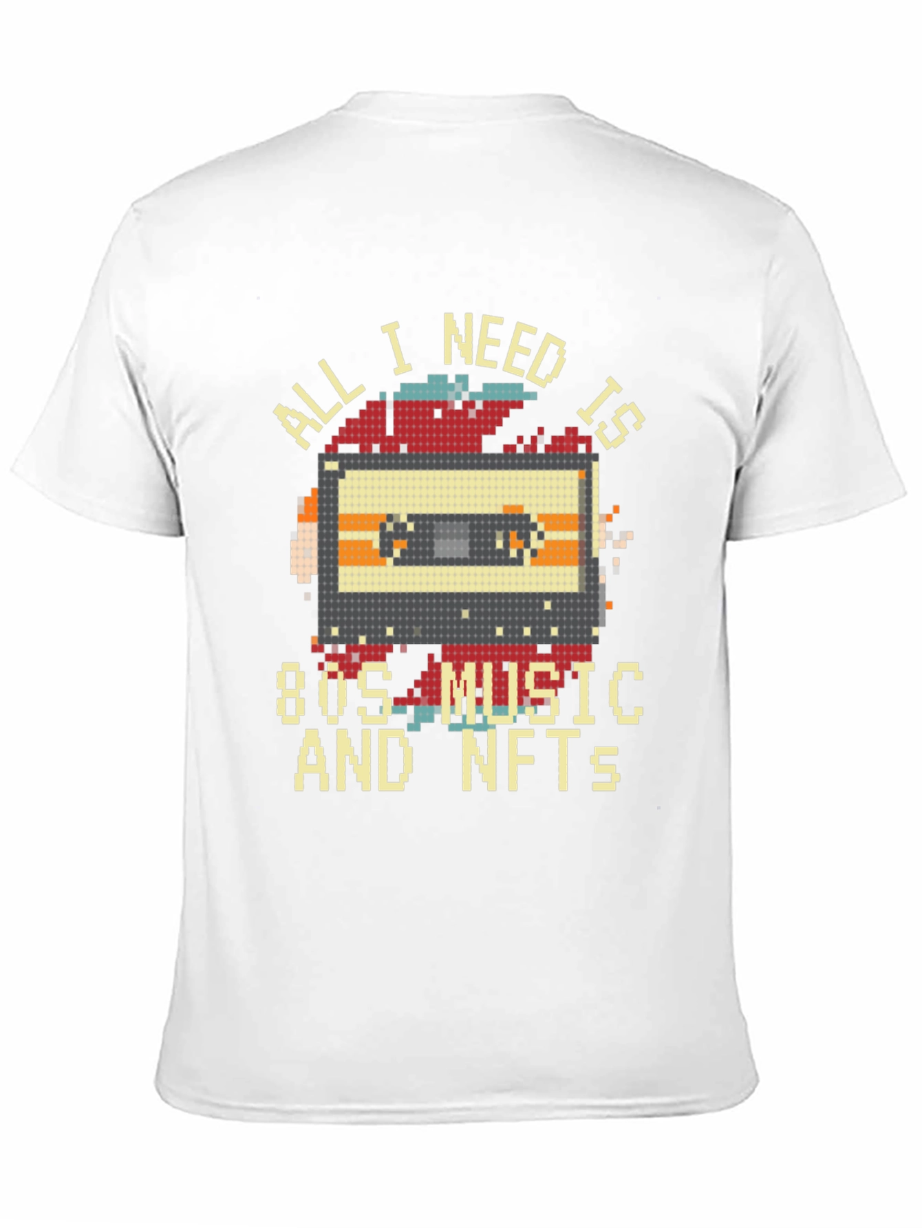 Retro 80s Music & NFTs Graphic T-Shirt