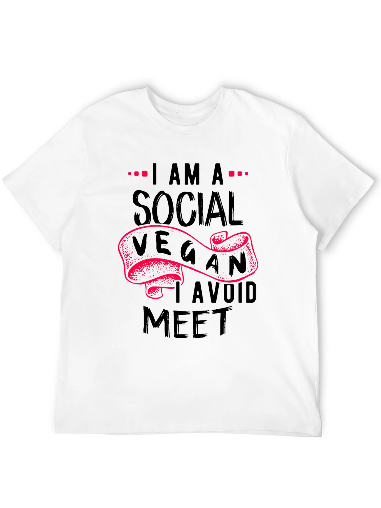 Social Vegan T-Shirt - Avoid Meat