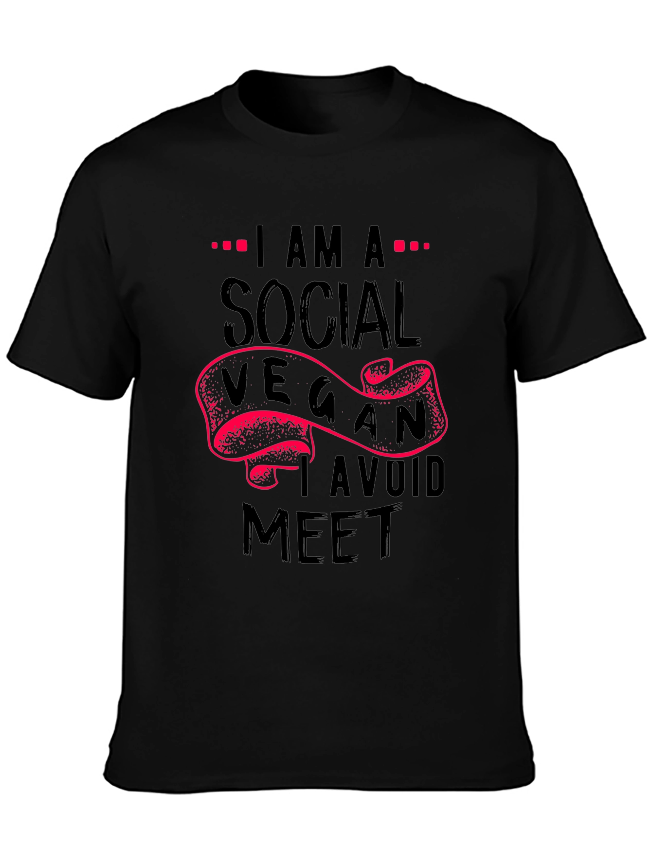 Social Vegan T-Shirt - Avoid Meat