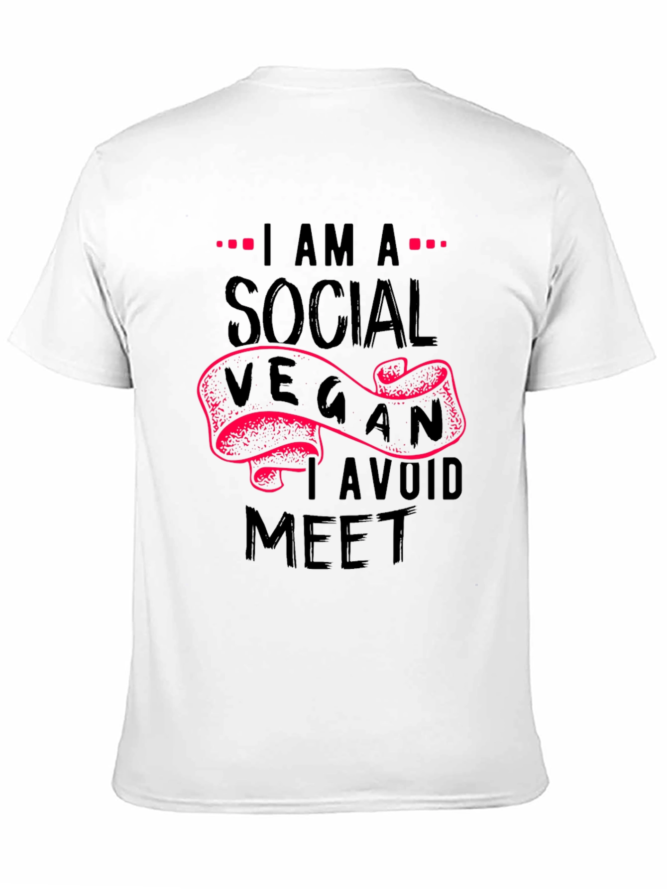 Social Vegan T-Shirt - Avoid Meat