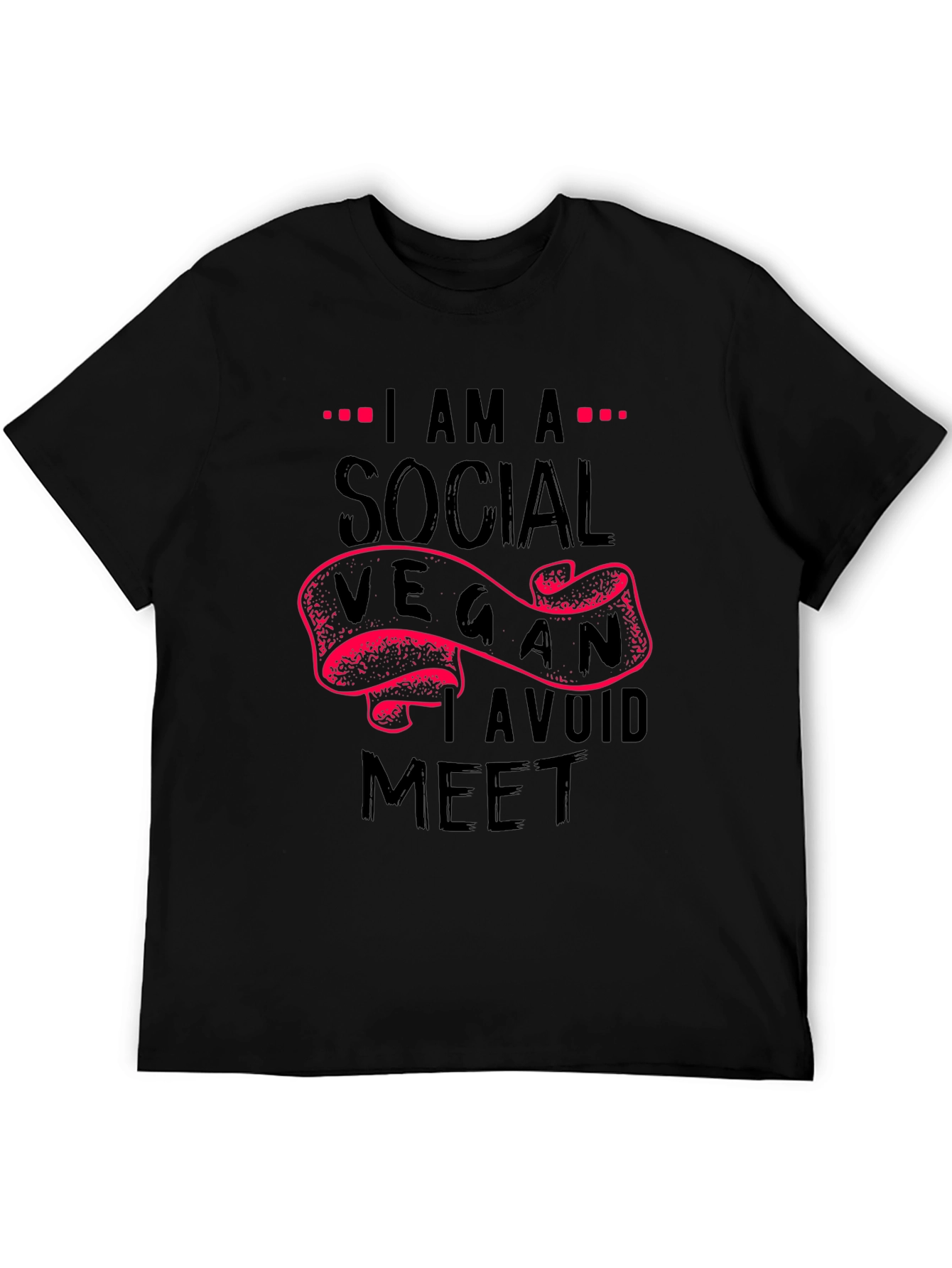 Social Vegan T-Shirt - Avoid Meat