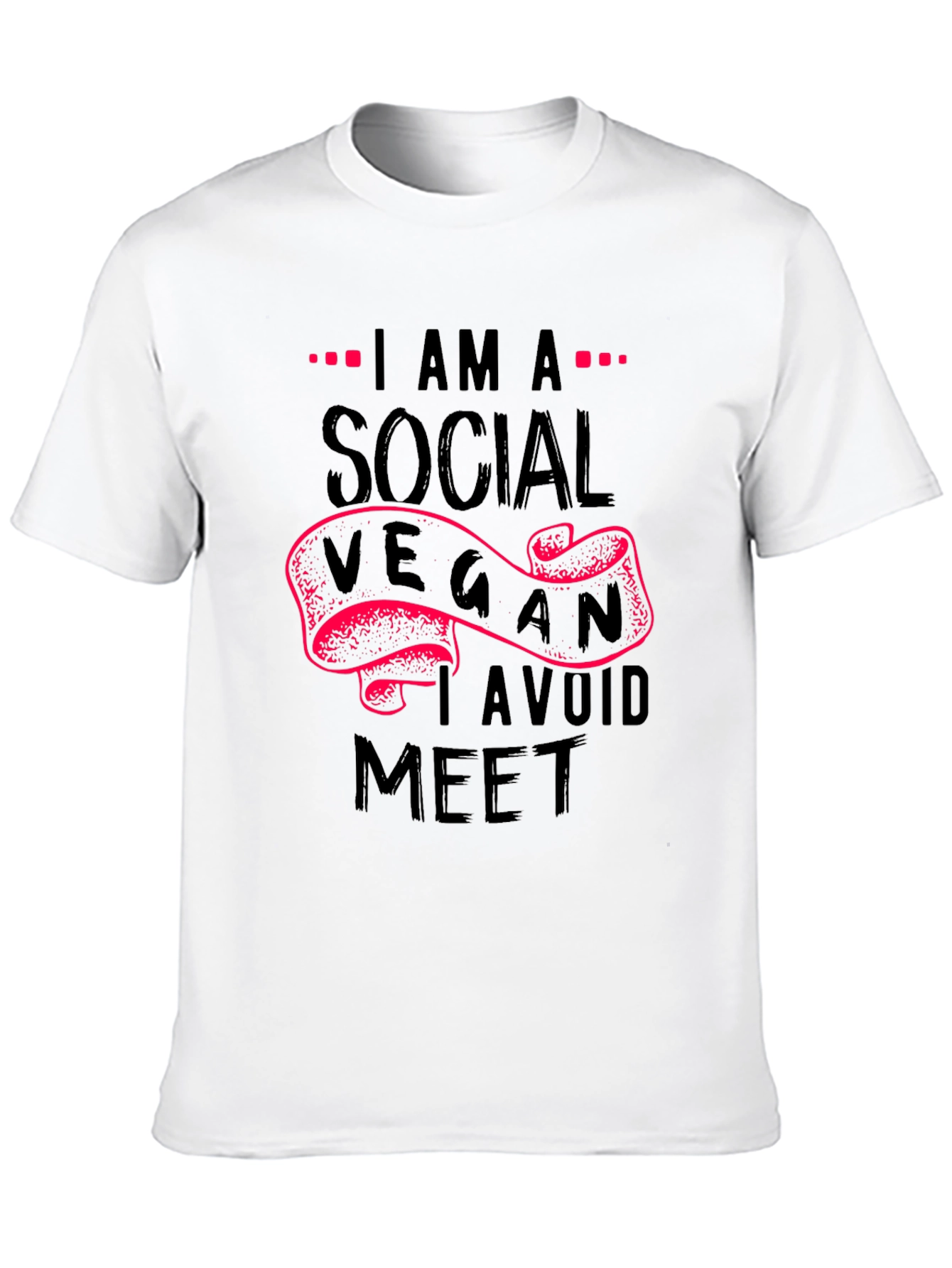 Social Vegan T-Shirt - Avoid Meat