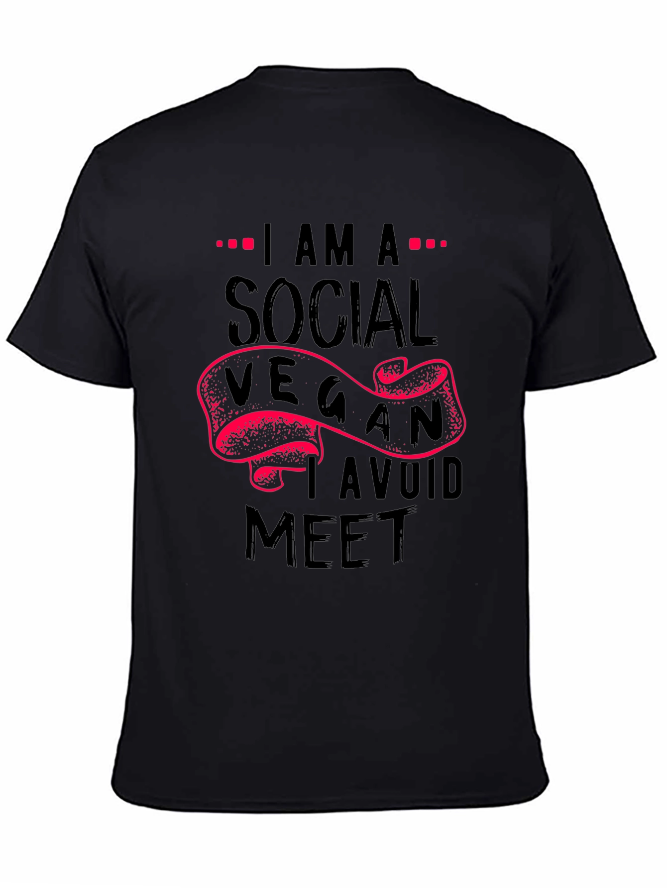 Social Vegan T-Shirt - Avoid Meat