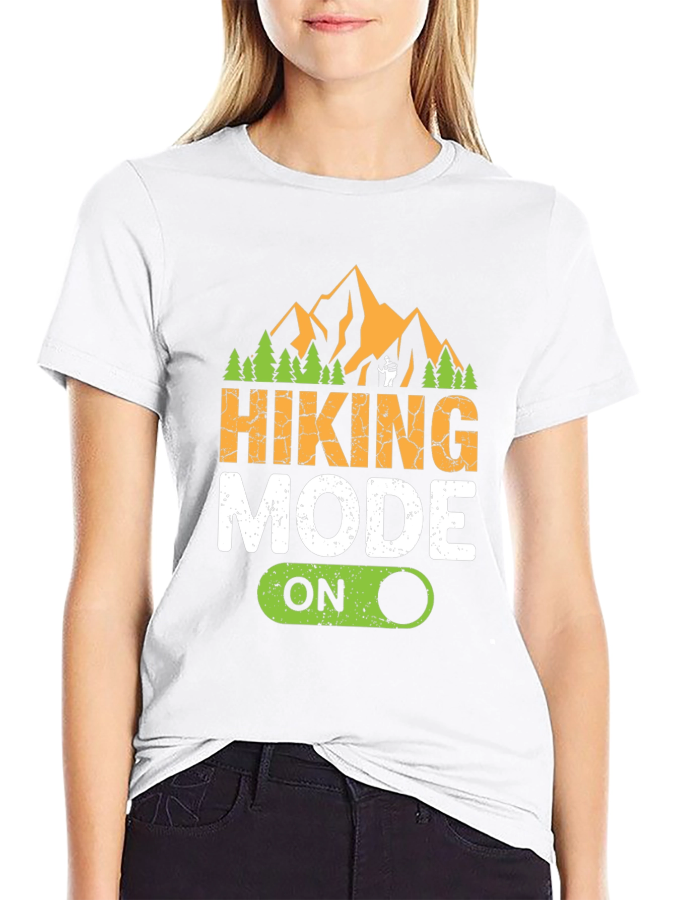 Hiking Mode On Graphic Tee - Adventure Ready Shirt