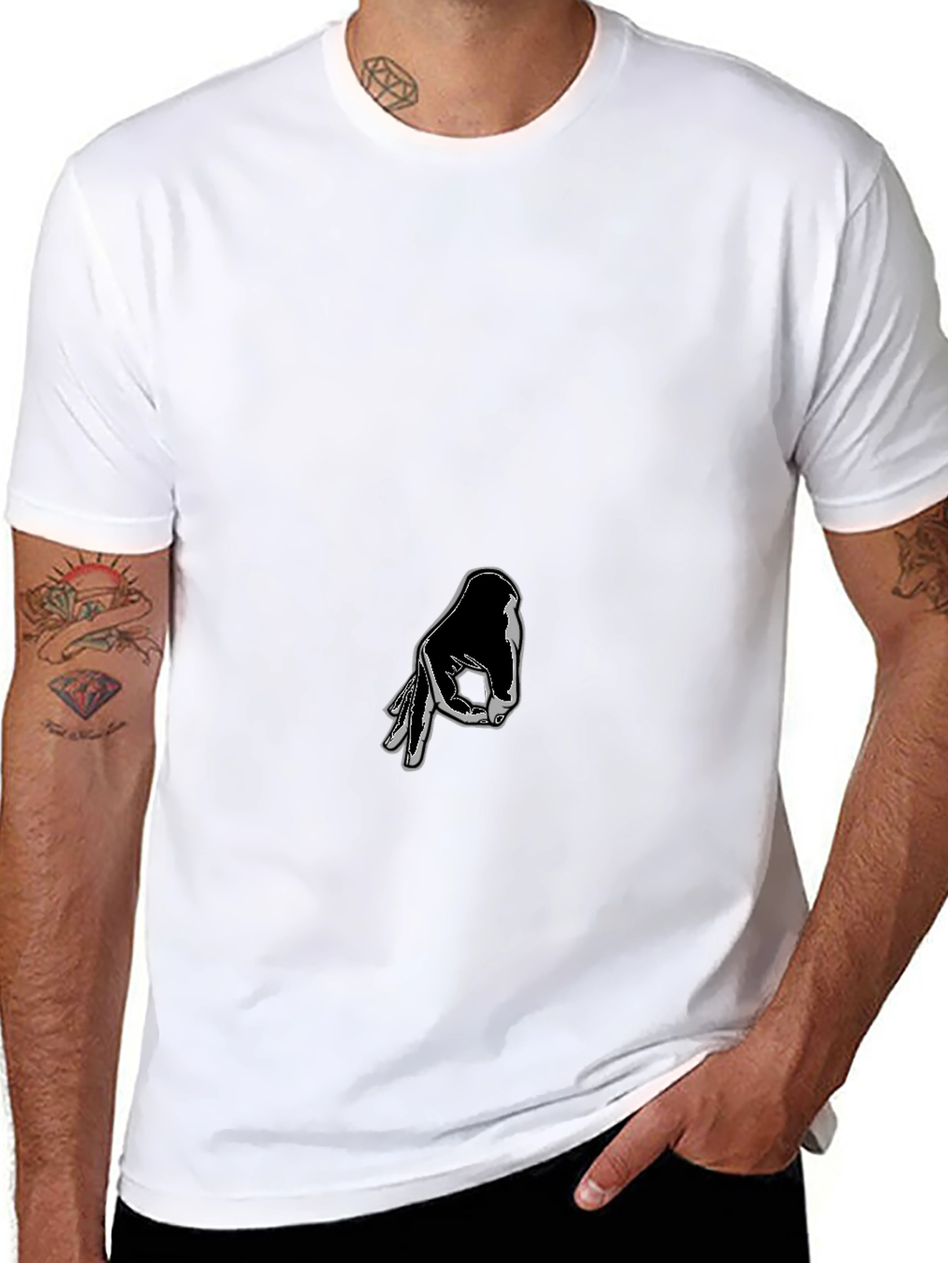 Circle Game Hand Graphic T-Shirt - Gotcha!